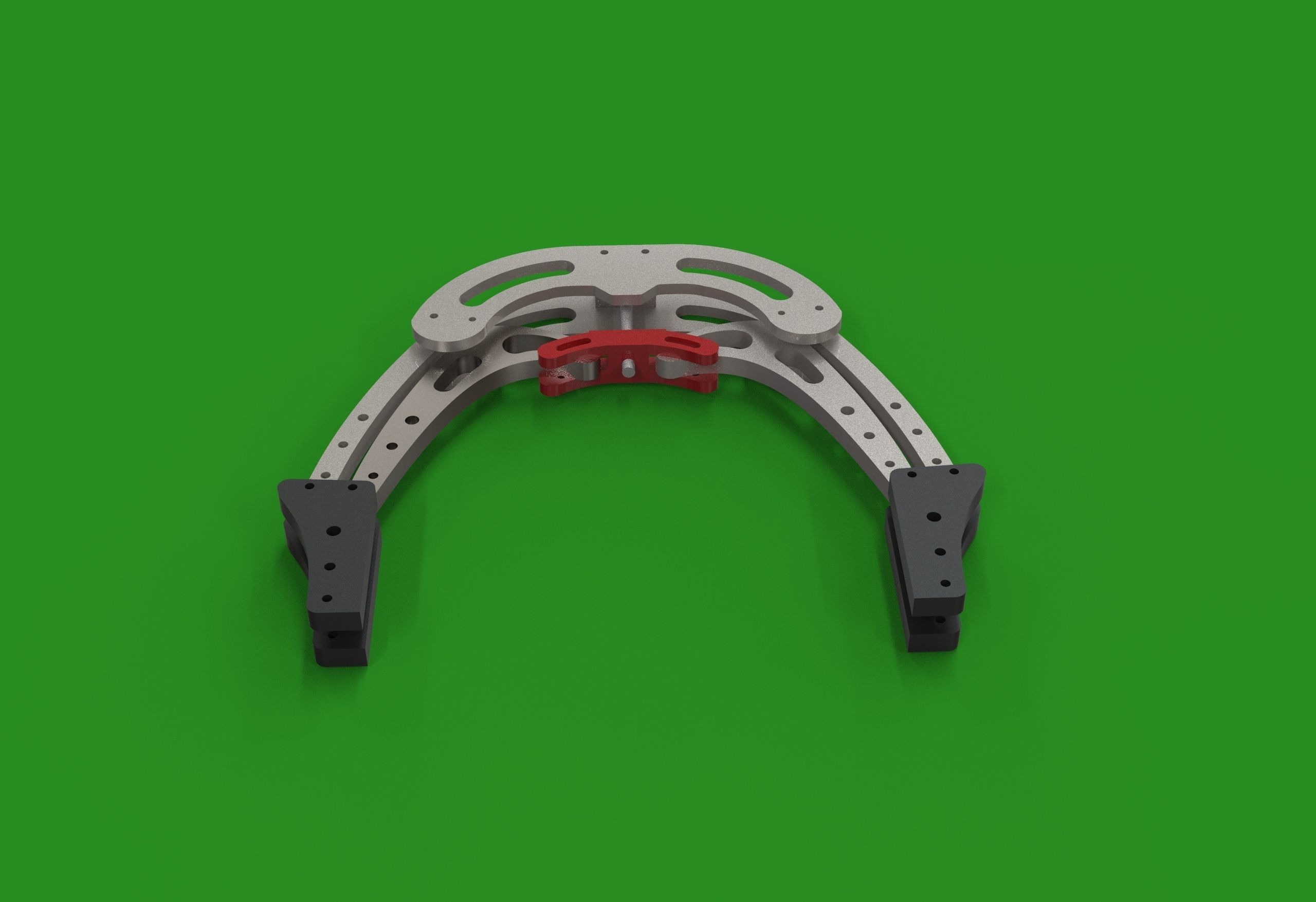 Mechanical Robotic gripper arm 2 finger with linear screw drive 3D