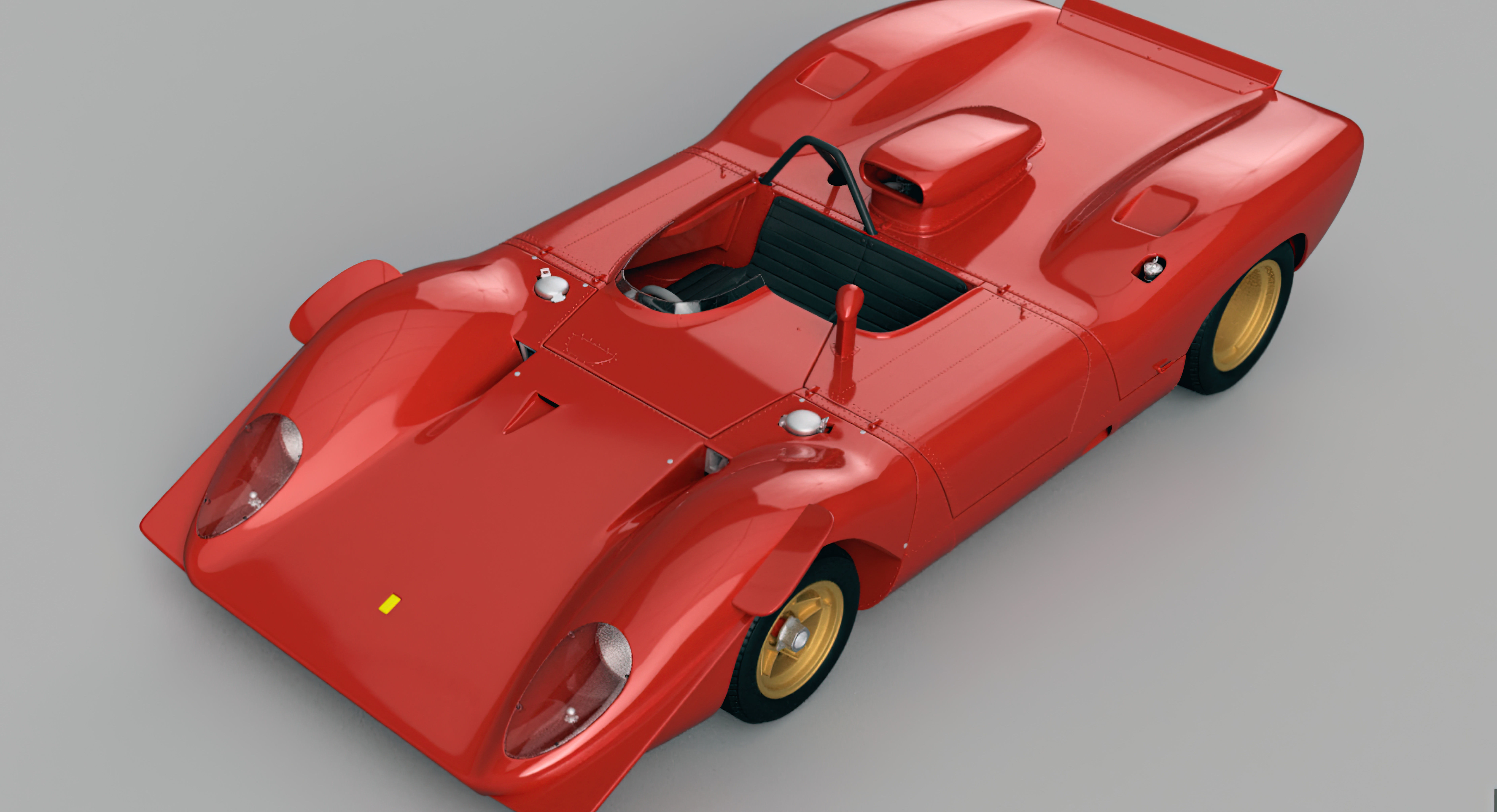 Ferrari 312 P Spyder Classic Car Kit 3D model 3D printable CGTrader