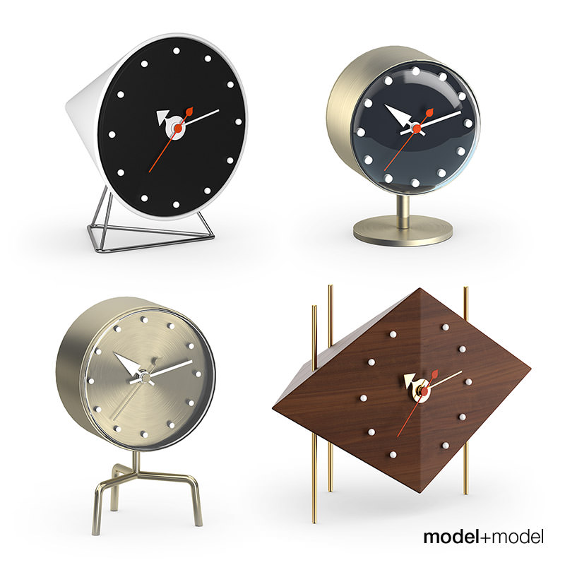 Vitra Nelson Desk Clocks 3d Cgtrader Vitra Nelson Desk Clocks 3d Model Max Obj Fbx Mat 1