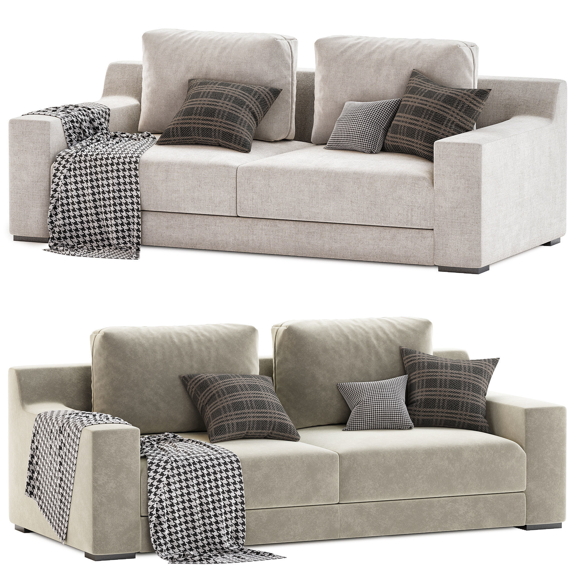 West Elm Dalton 2 Seats Sofa 3D model CGTrader