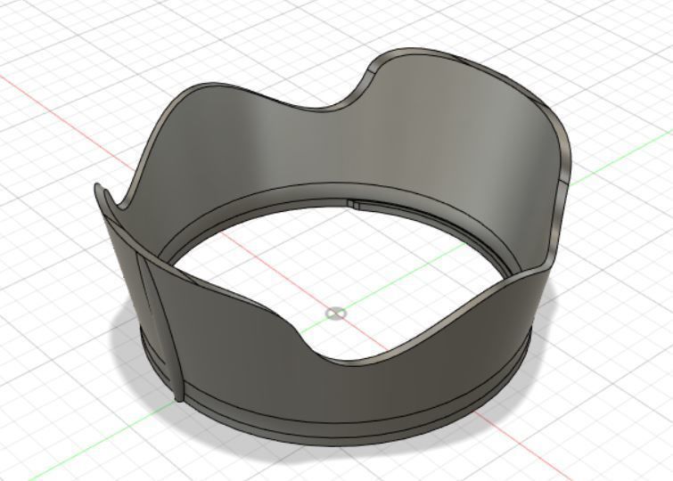 Lens hood for Canon RF 24 105 f4 71 STM kit lens 3D model 3D printable