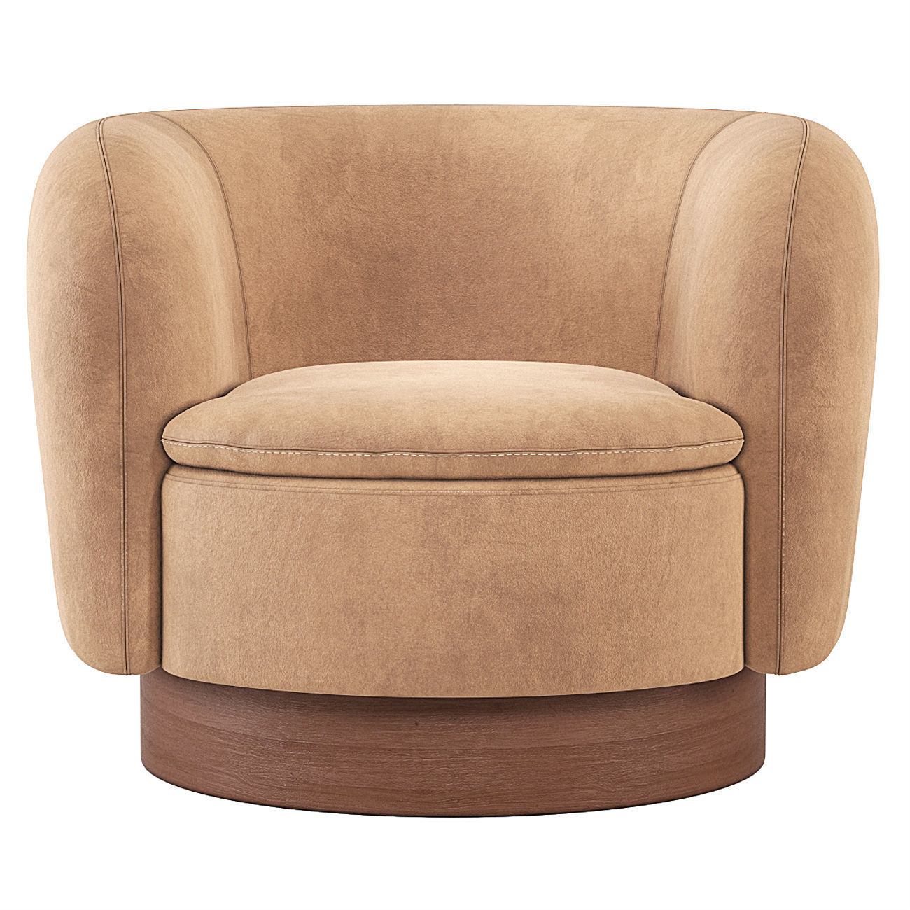 Muir Swivel Chair CB2 3D model CGTrader