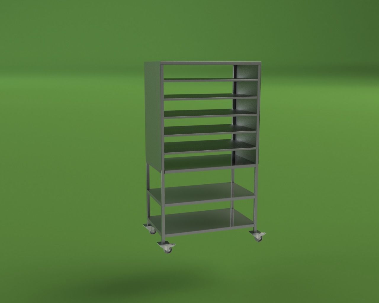 Stainless Steel Rack 3D model CGTrader
