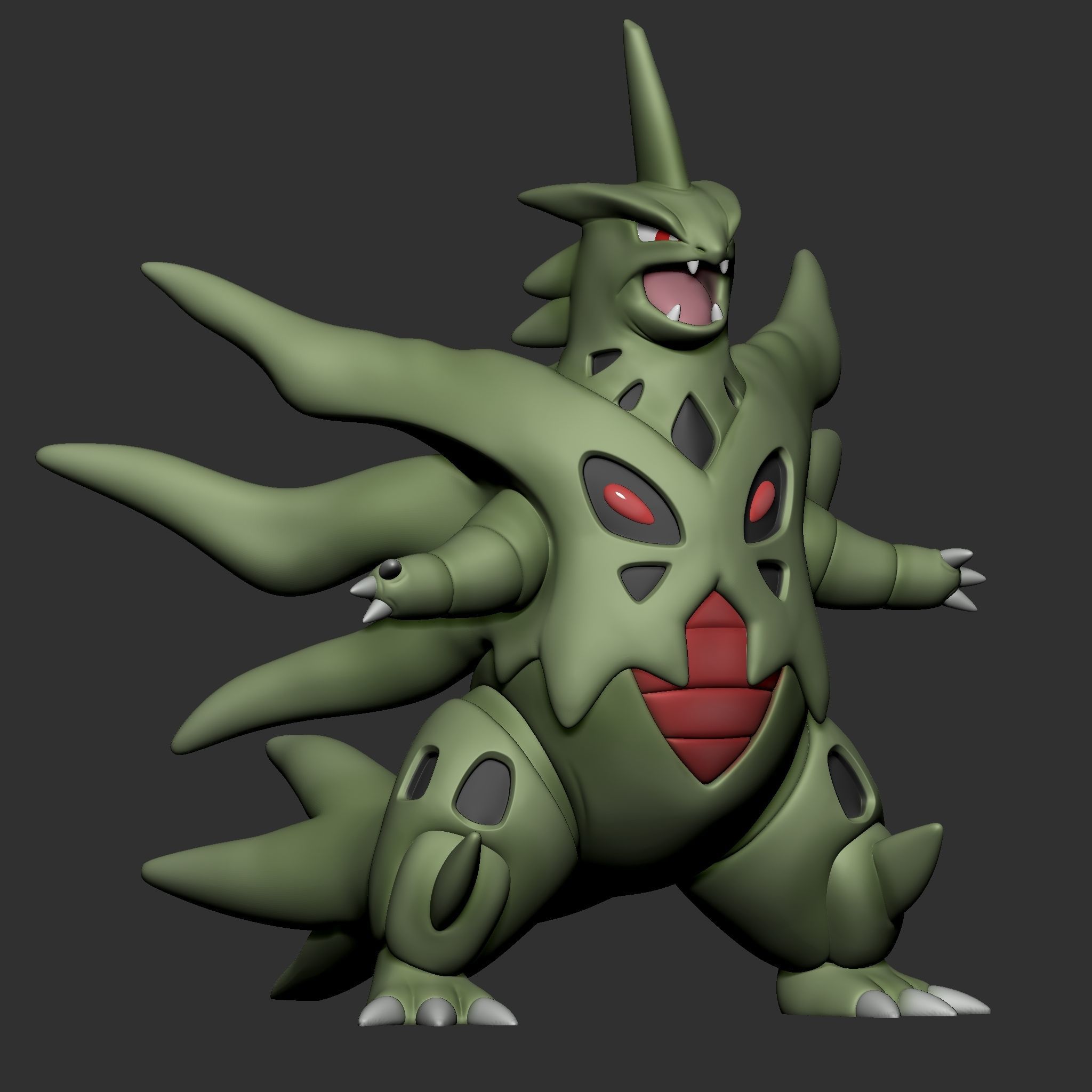 MEGA TYRANITAR POKEMON 3D model 3D printable | CGTrader
