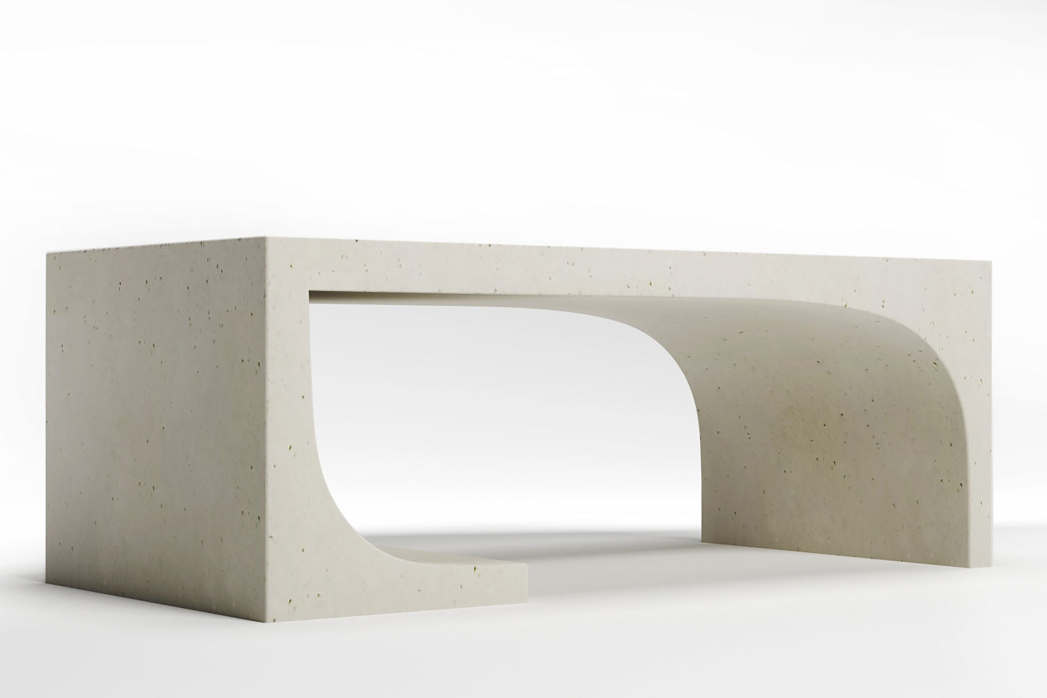 CB2 Slope cement coffee table 3D model CGTrader