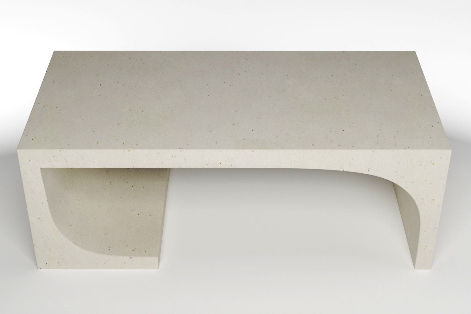 CB2 Slope cement coffee table 3D model CGTrader