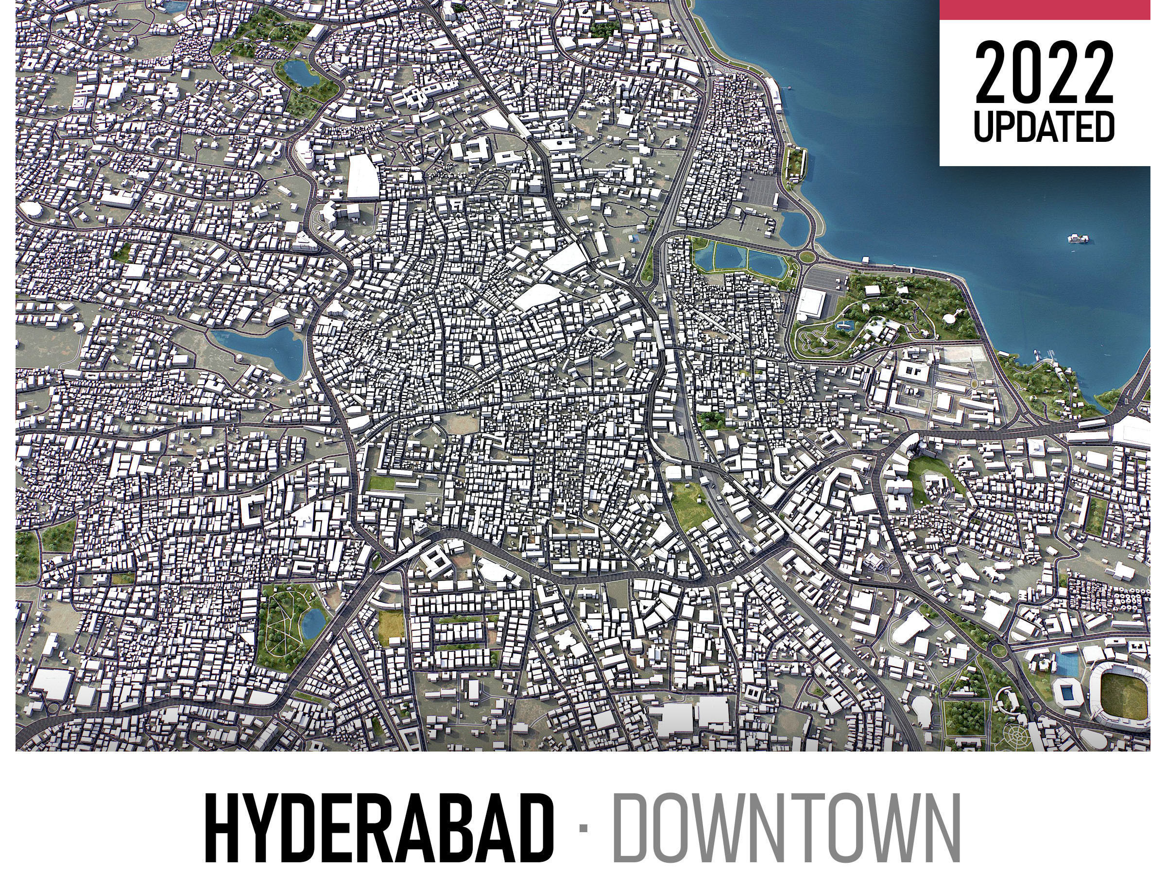 3D model Hyderabad VR / AR / lowpoly CGTrader