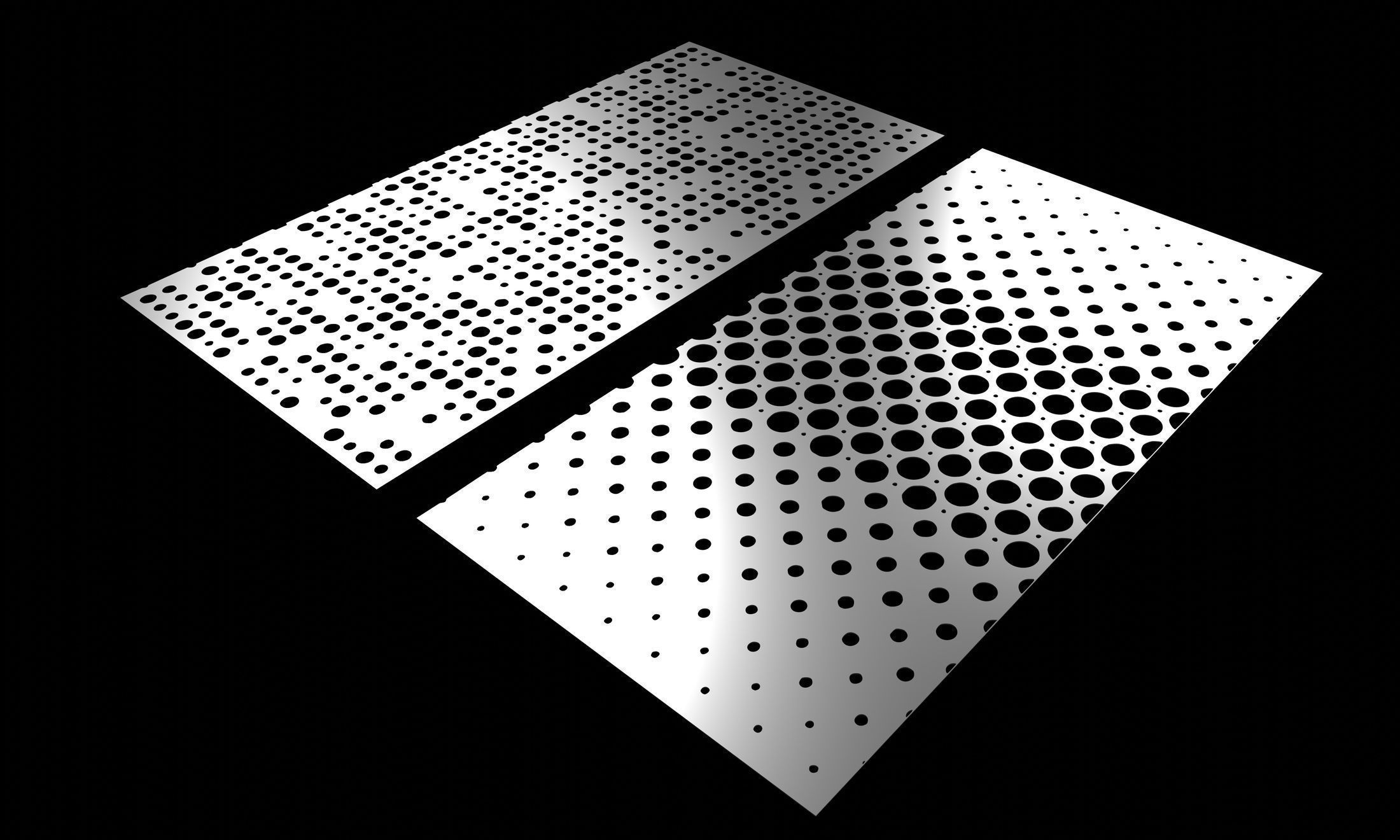 Perforated plate sample 02 3D model CGTrader