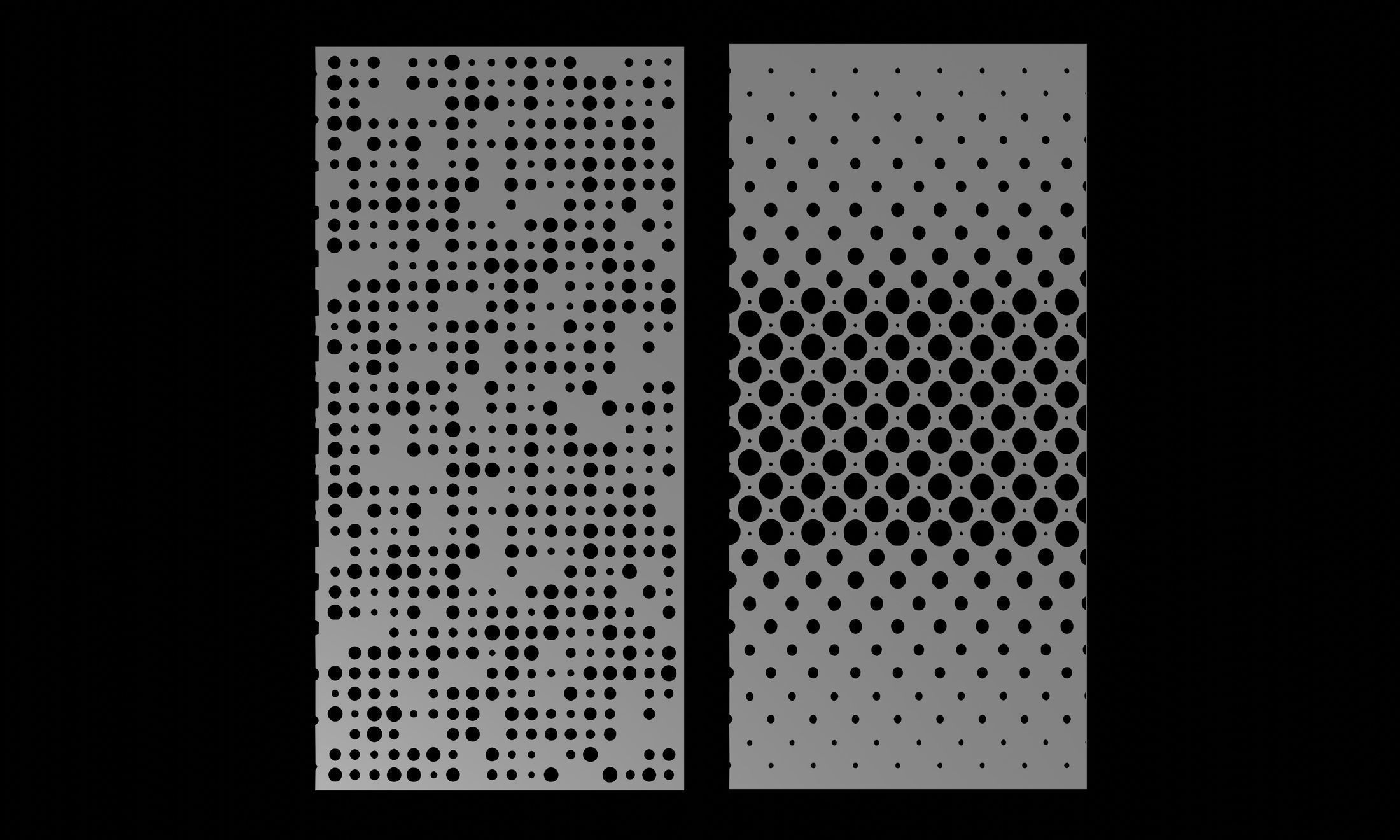 Perforated plate sample 02 3D model CGTrader