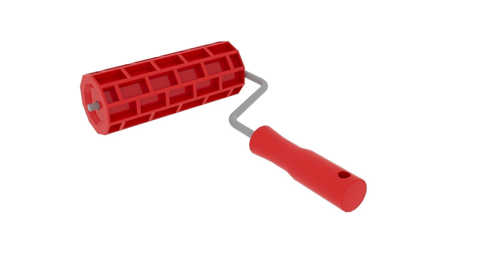 Brick Embossed Paint Roller 3D model CGTrader