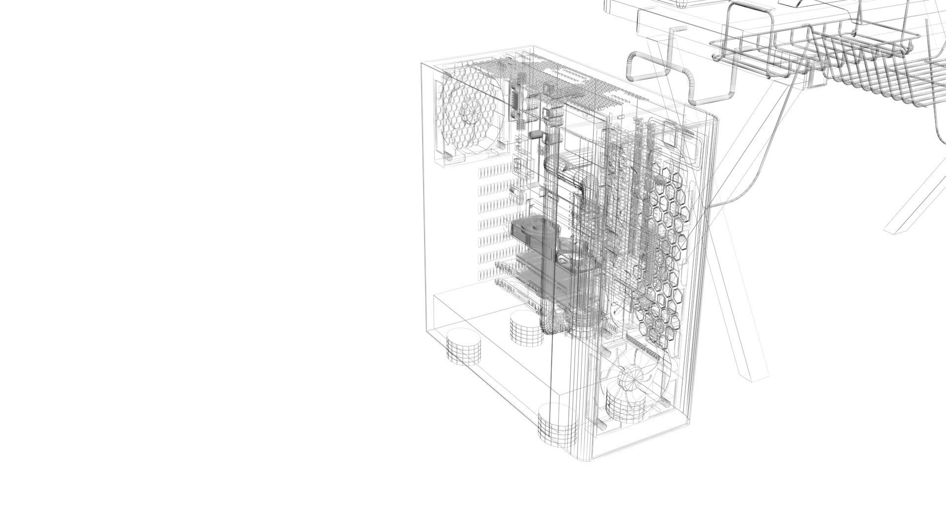 Gaming Computers Set 3D model | CGTrader