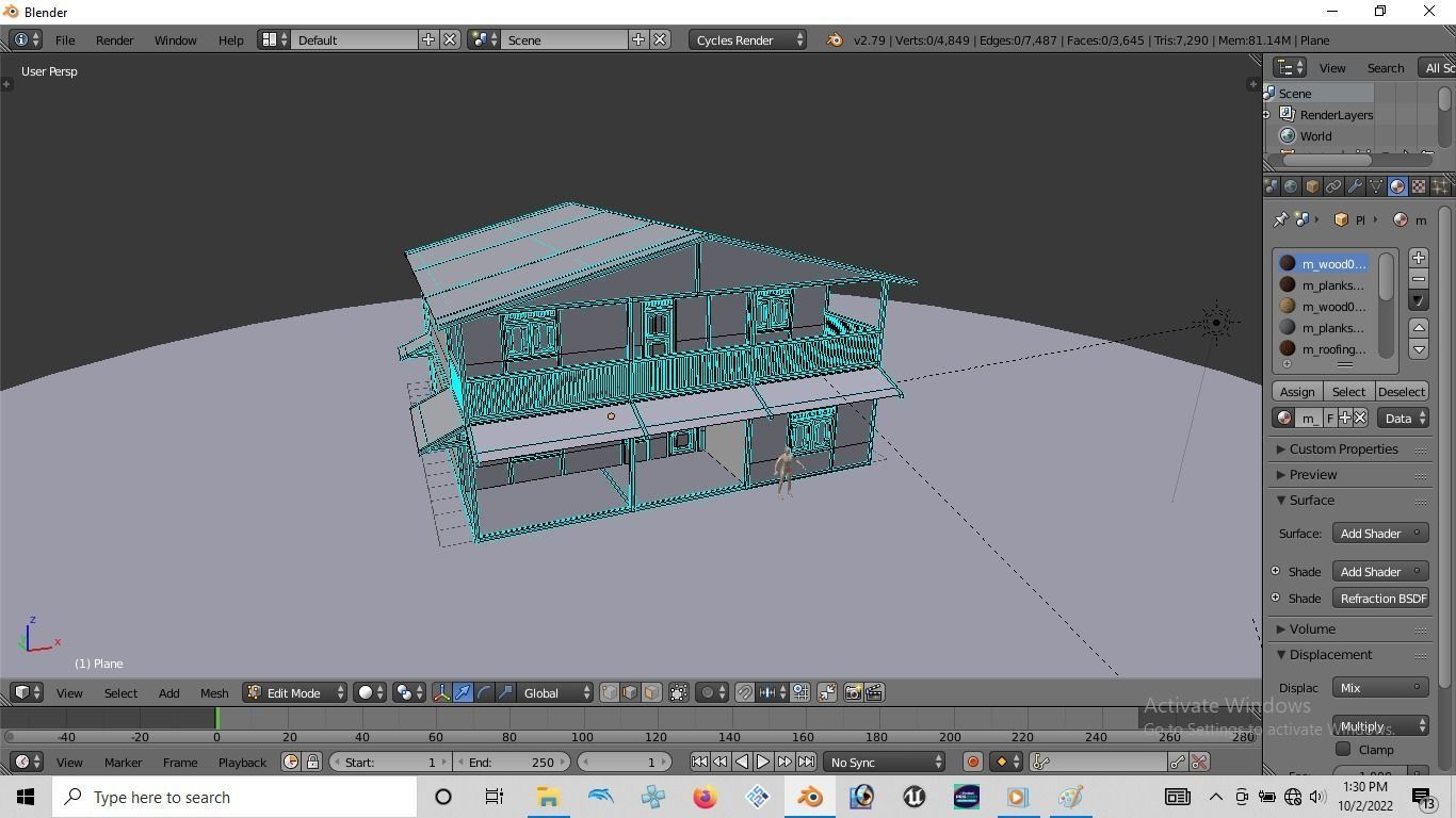 Rumah kayu tingkat 001-002 3D model | CGTrader