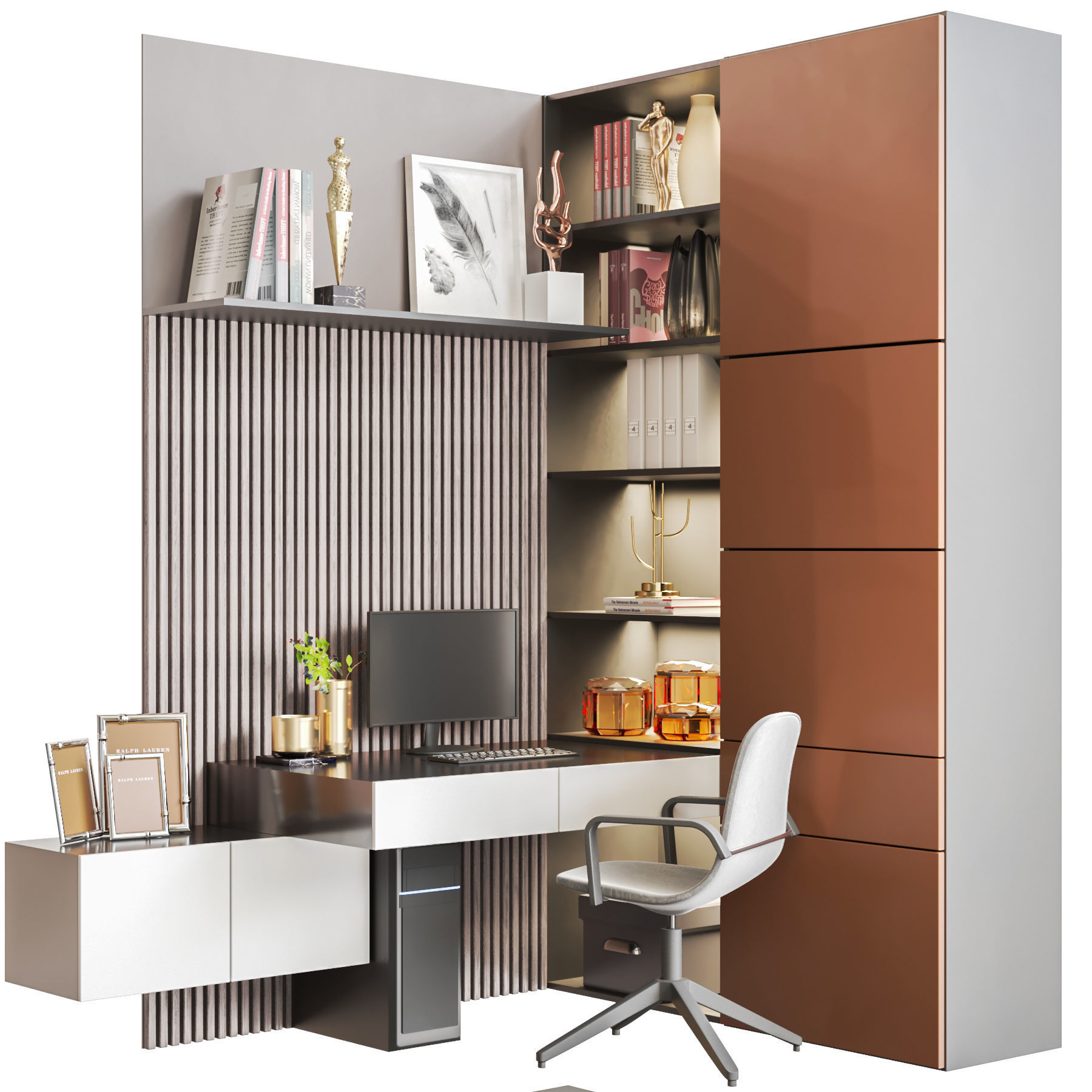 Office furniture Wall 3D model CGTrader