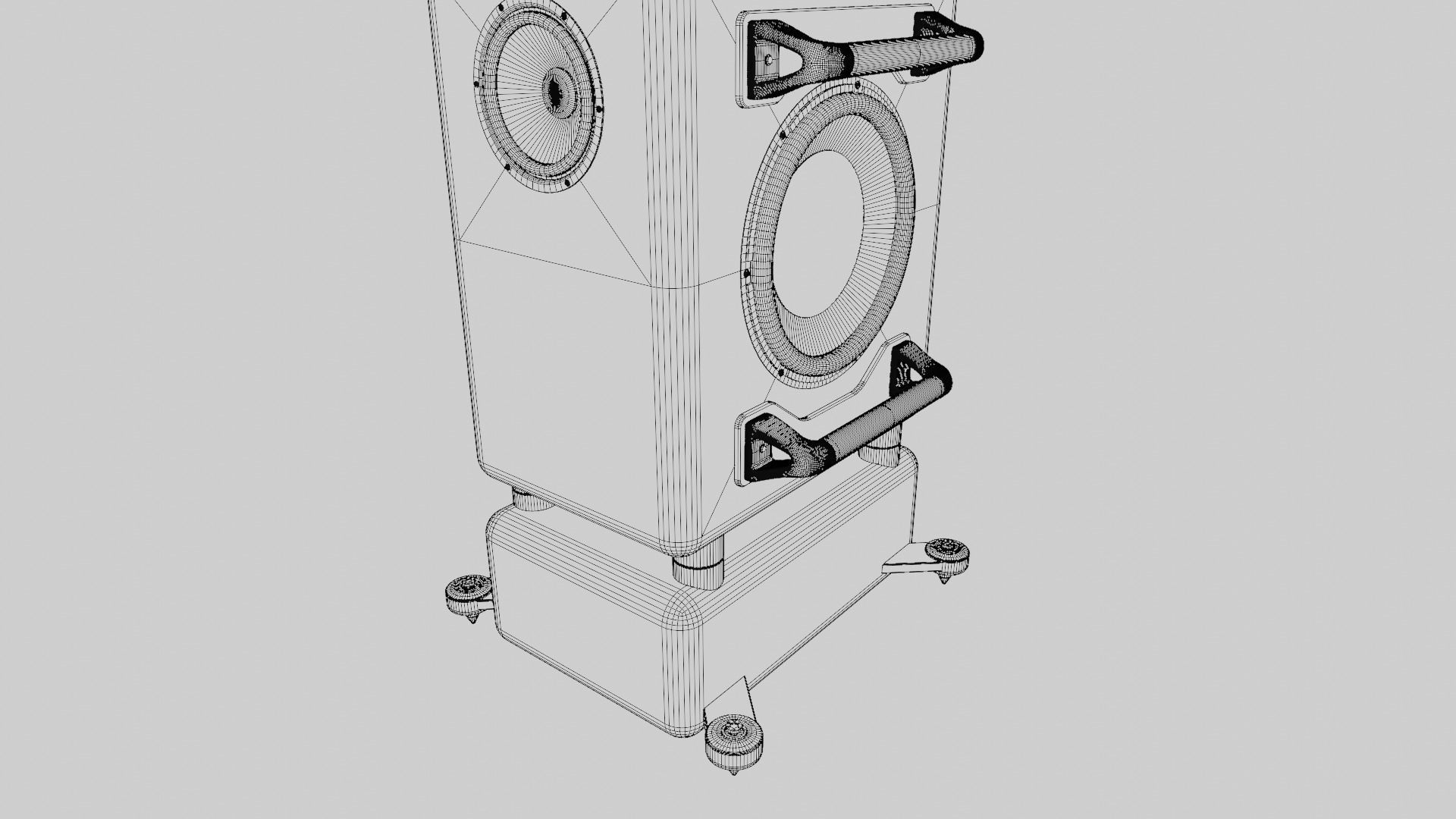Home Audio Speaker Tower 3D model CGTrader