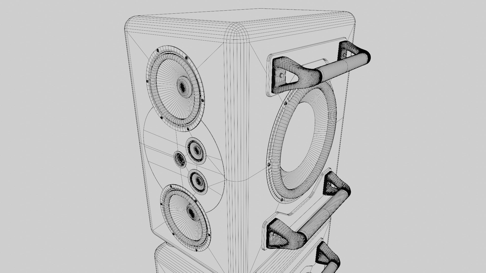 Home Audio Speaker Tower 3D model | CGTrader