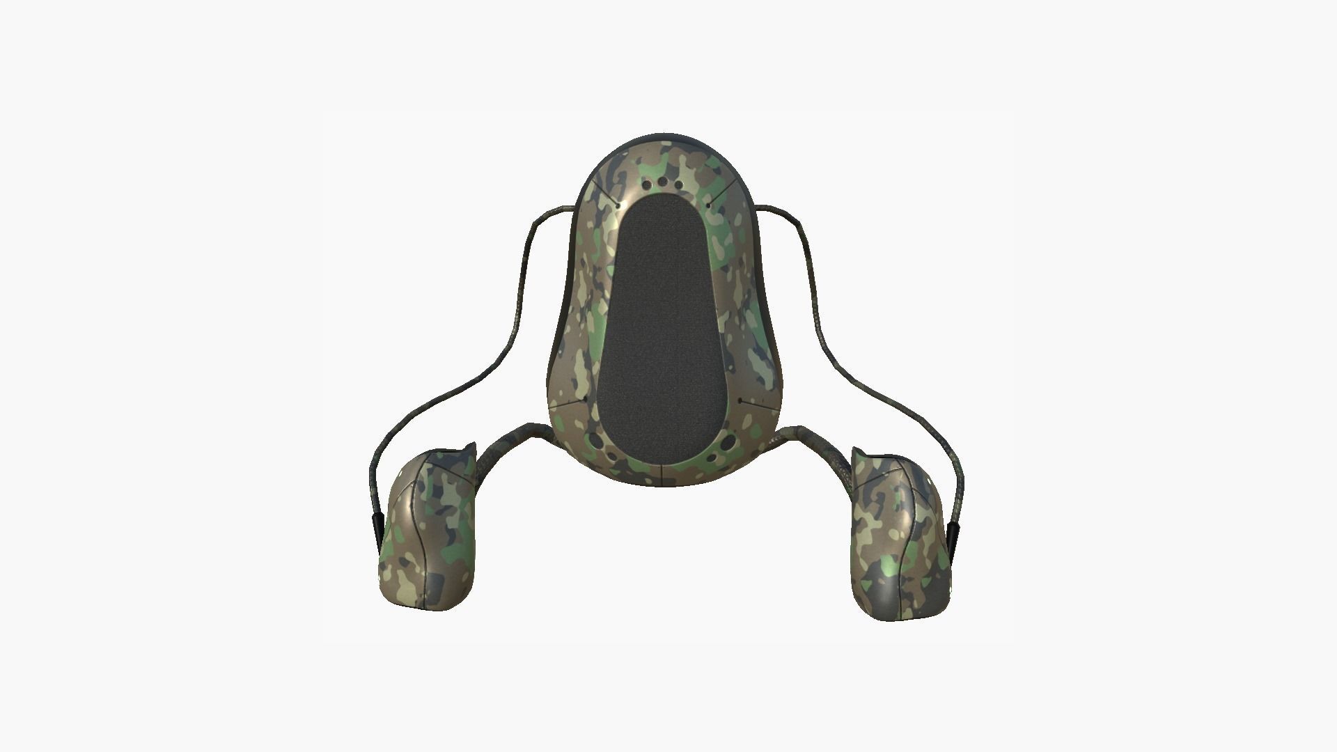 3D model Jetpack H08 Green Camouflage - SciFi Character Design VR / AR ...