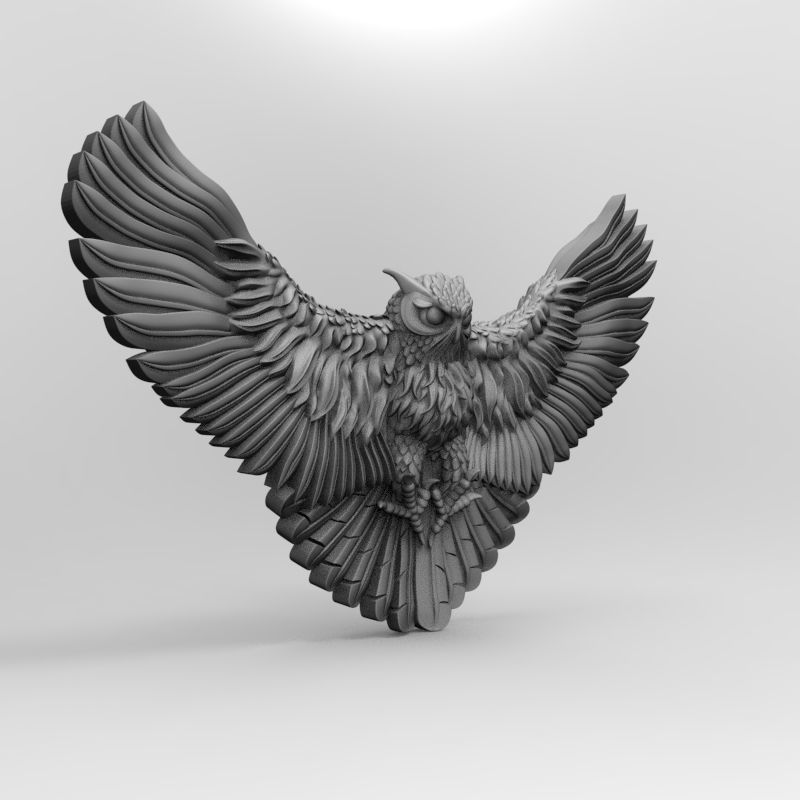 The Owl 3D model 3D printable | CGTrader