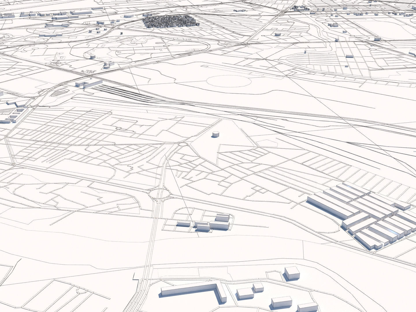 Baghdad Iraq 25x25km 3D City Map 3D model CGTrader