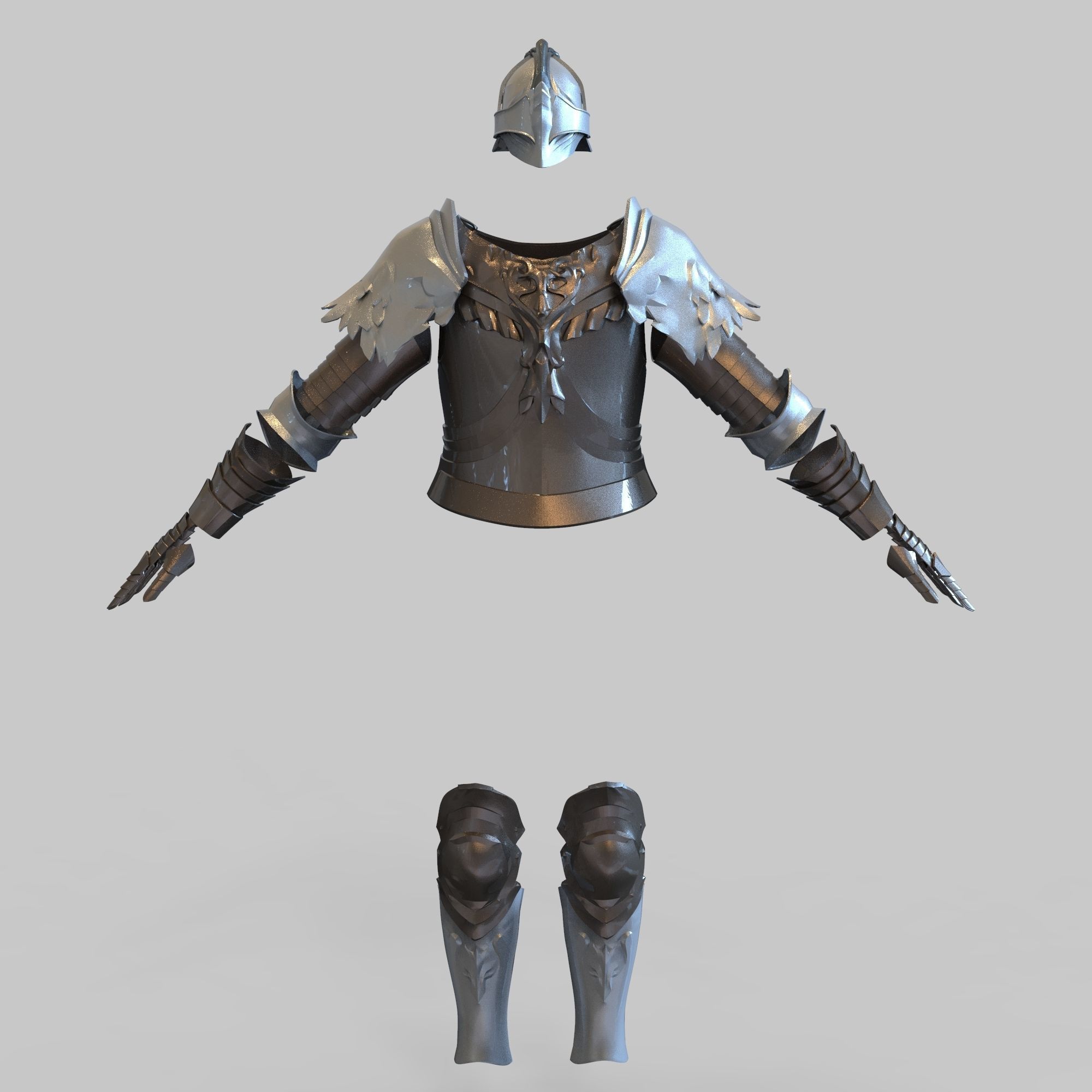 Raging Wolf Elden Ring Full Body Wearable Armor with Sword 3D model 3D ...