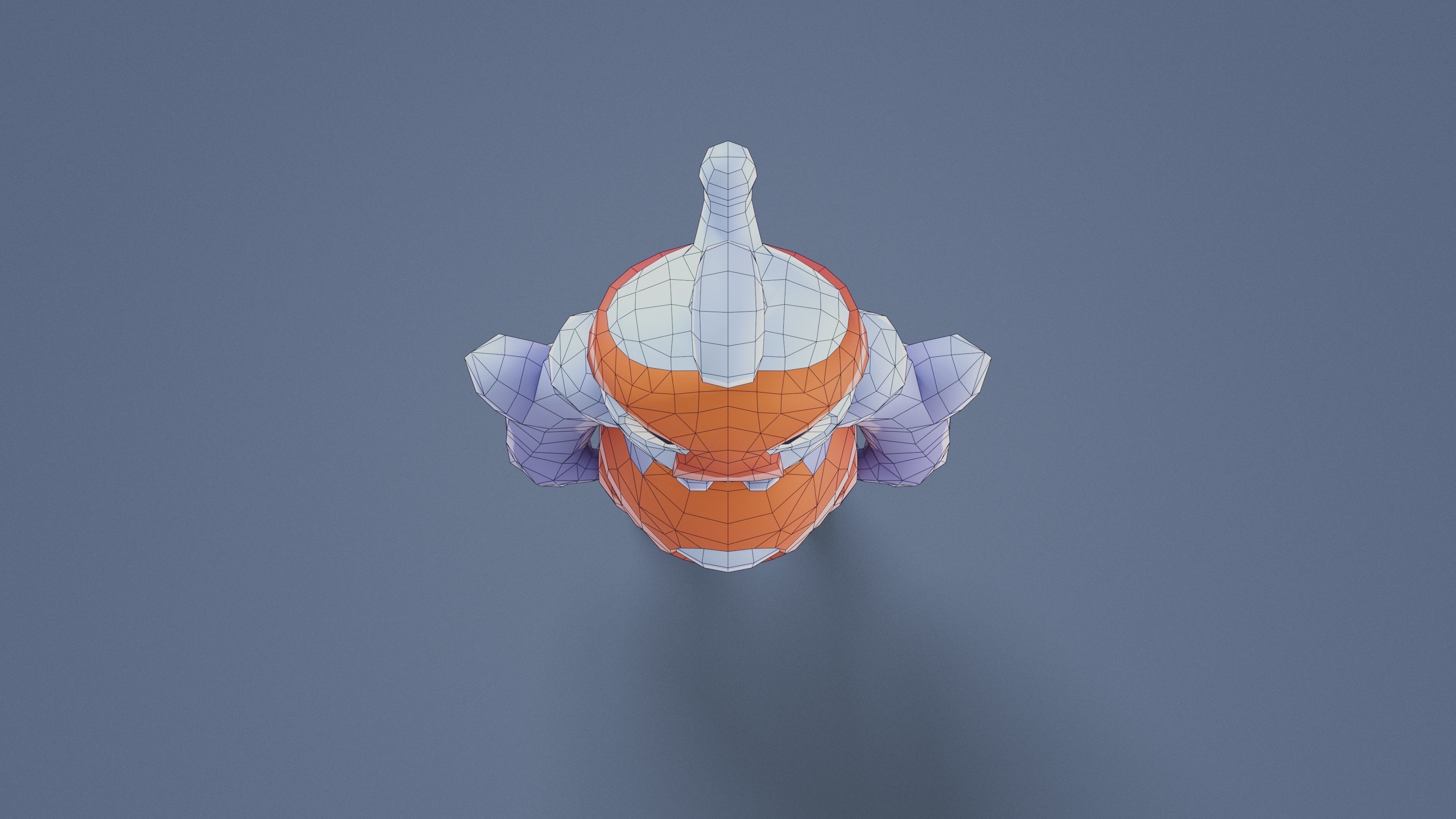 3D model Cartoon Characters - Big Wrestler Warrior VR / AR / low-poly ...