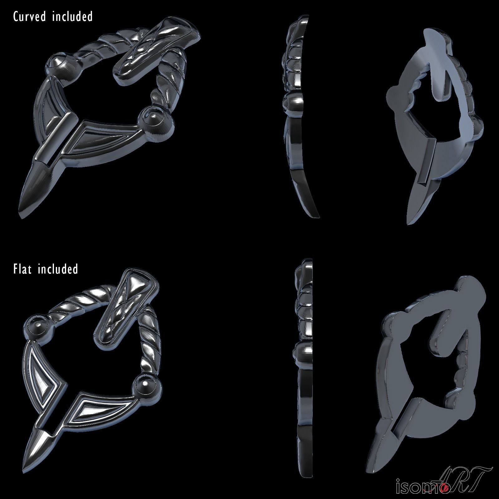 Lyna Crystarium Tabard Pin - FFXIV Cosplay 3D model 3D printable | CGTrader