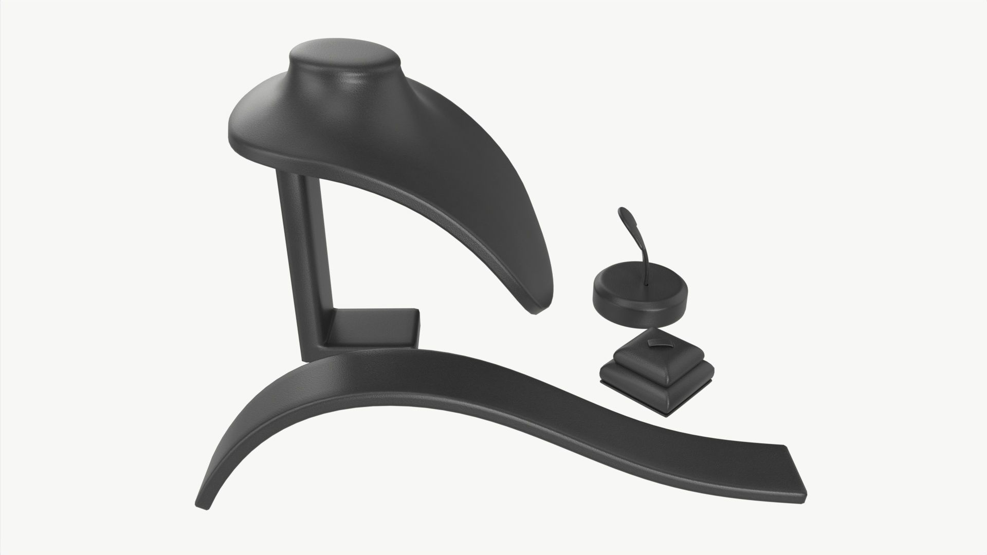 Leather Jewelry Display Stands 3D model CGTrader