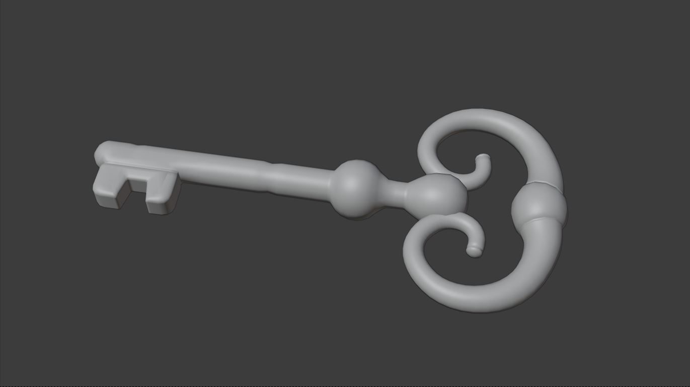 3D model Old Golden Treasure chest Key VR / AR / lowpoly CGTrader