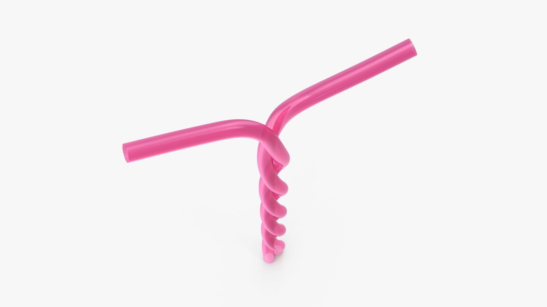 Modeling Straw Y Shape Plastic Drinking Straw 3D model | CGTrader