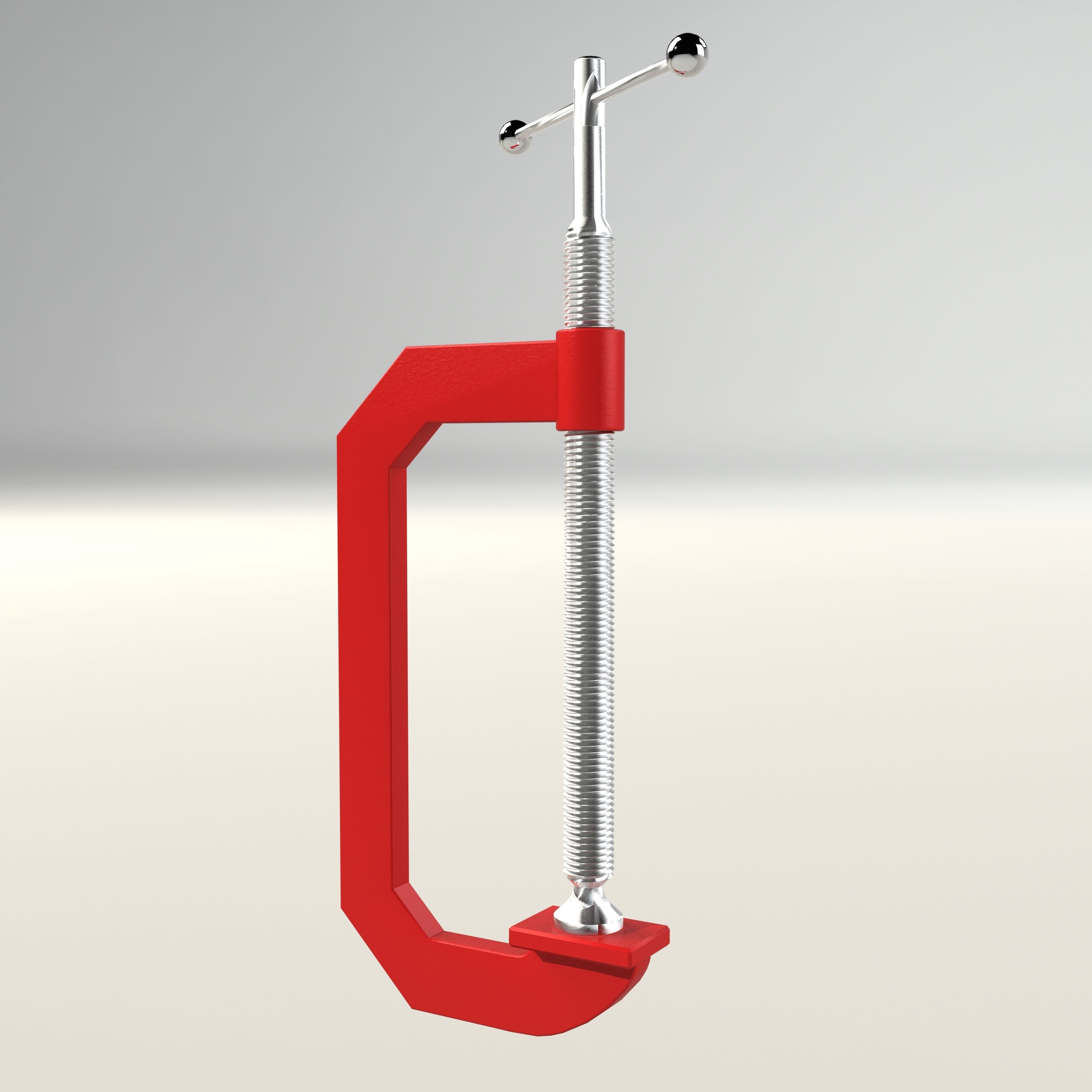 Industrial Clamp 3D model CGTrader