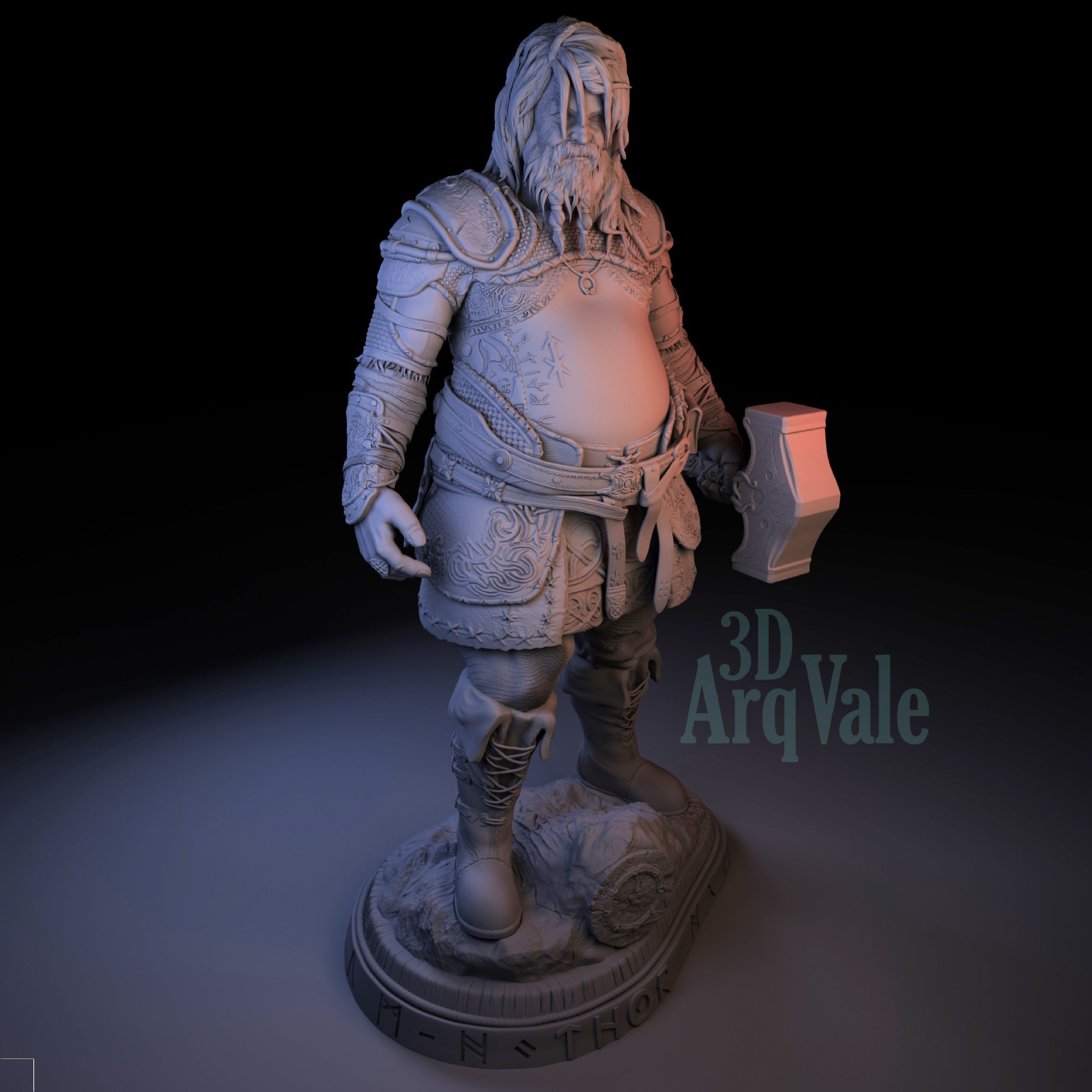 Thor - God of War Ragnarok 3D model 3D printable | CGTrader