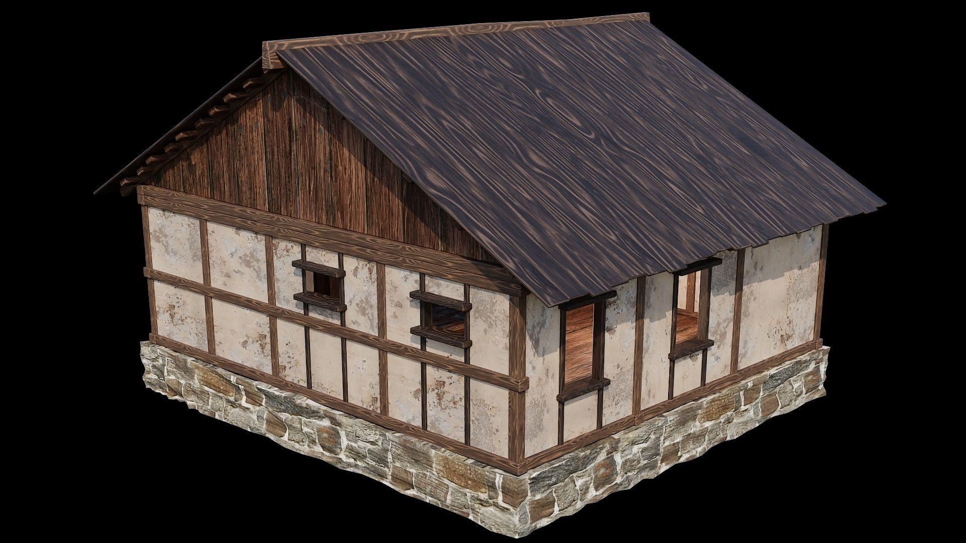 3D model Medieval Houses 11 - 4K Textures Game Ready VR / AR / low-poly ...