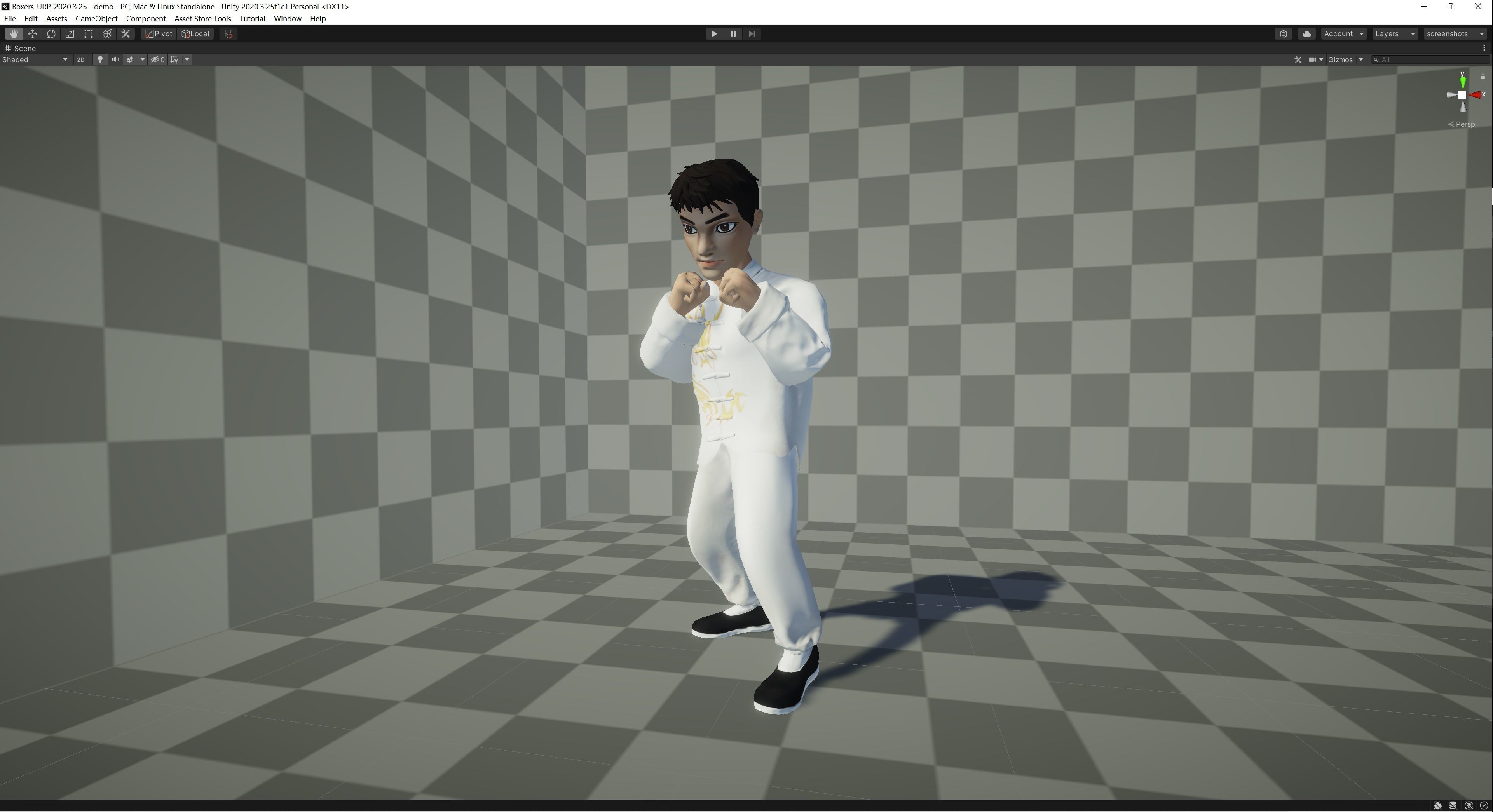 Kung fu Master 3D model animated rigged | CGTrader