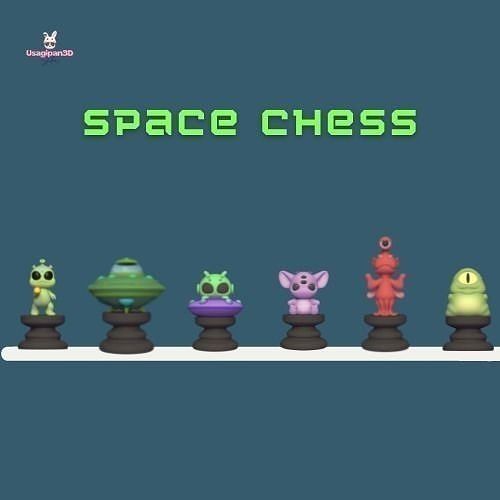 Space Chess Side B 3D model 3D printable CGTrader