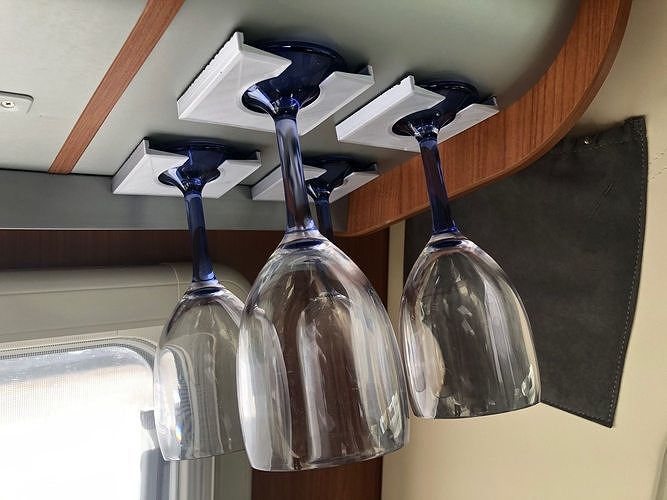 wine glass holder 3D model 3D printable CGTrader