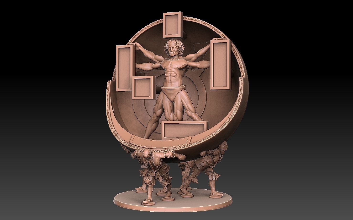 Vitruvian Character Display 3D model 3D printable | CGTrader