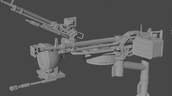 Soviet MG DHSK 3D Printable Model 1 35 3D model 3D printable | CGTrader