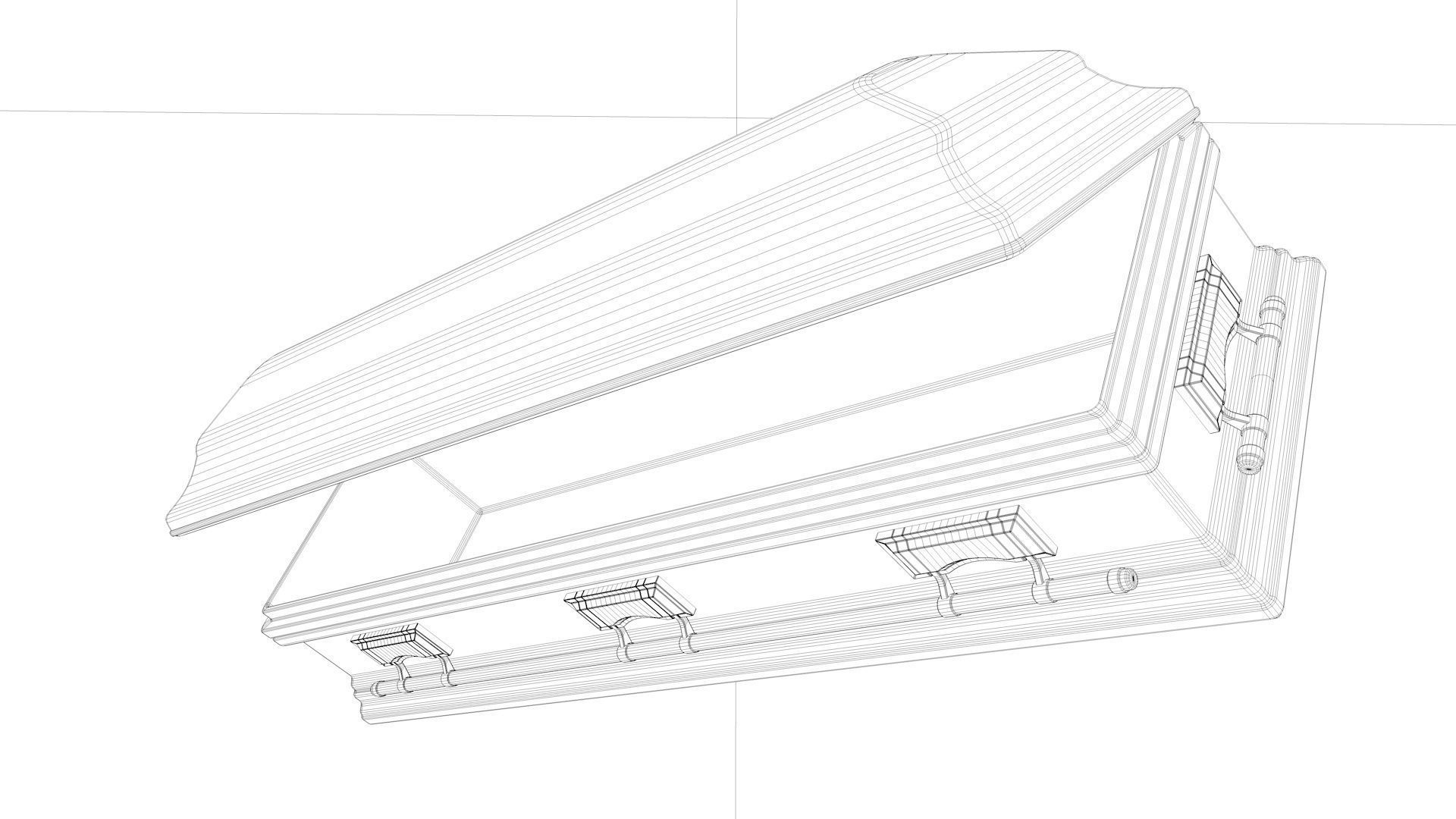 Funeral Casket 3D model CGTrader