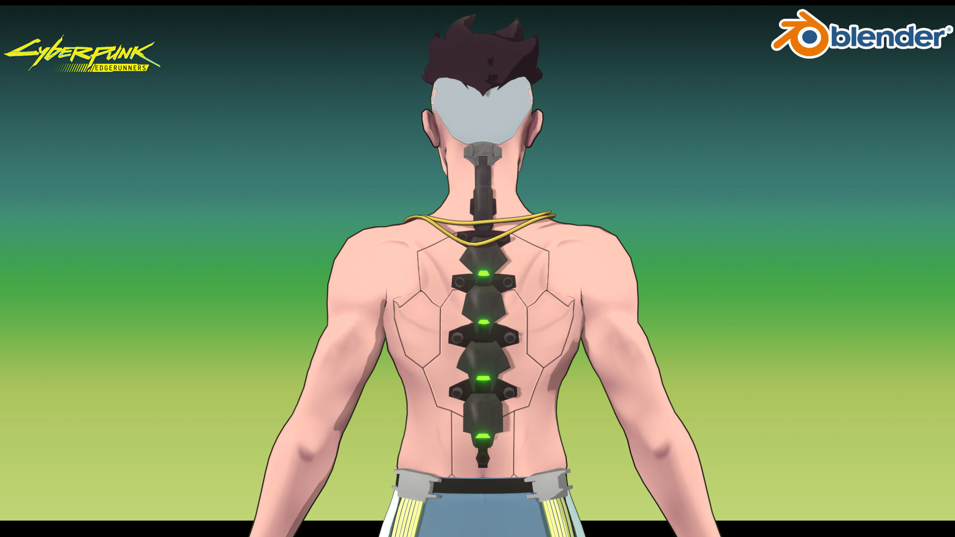 David Martinez CYBERPUNK EDGERUNNER 3D model rigged CGTrader