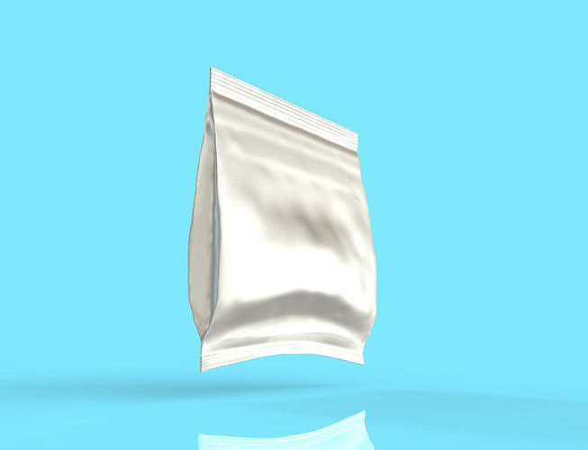 Package aluminum foil or plastic bag 3D model CGTrader