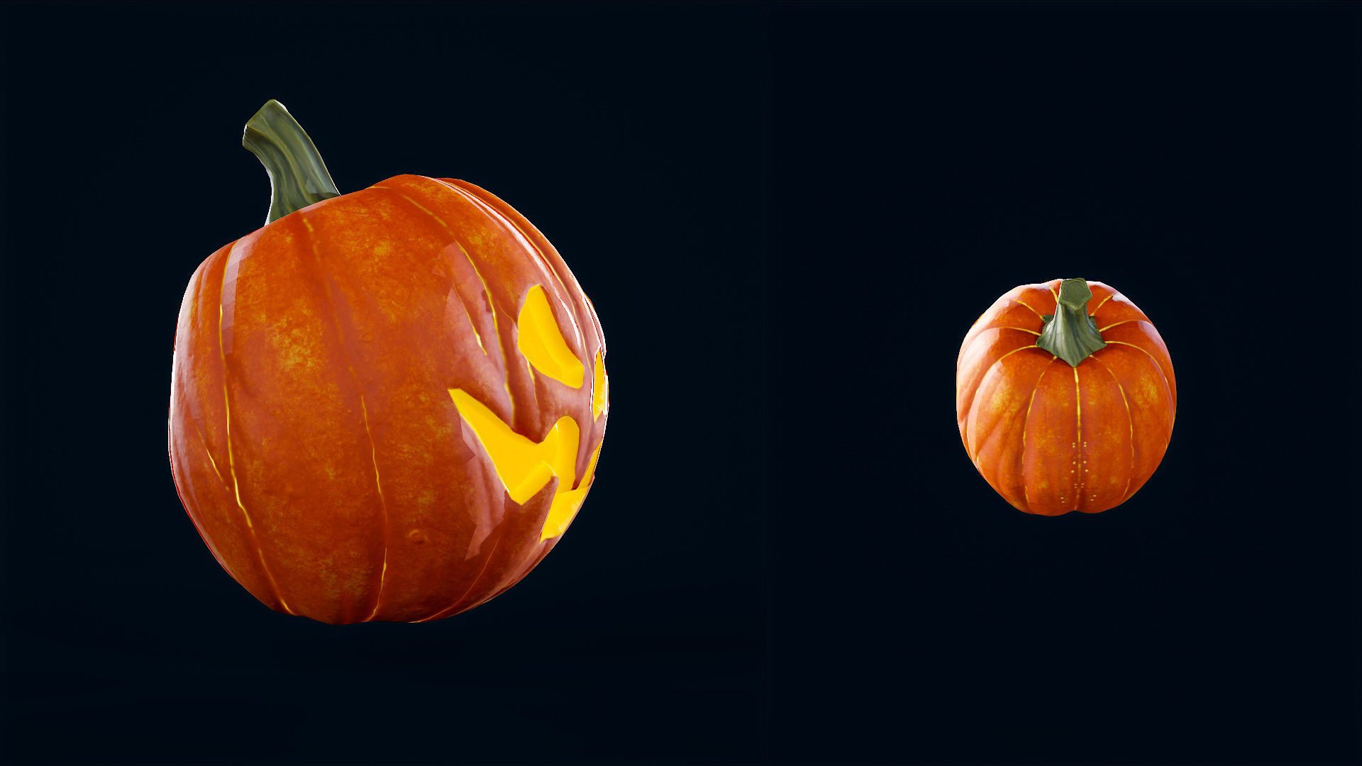 3D model Halloween Pumpkin Head 04 - Game Ready - Textured PBR VR / AR ...