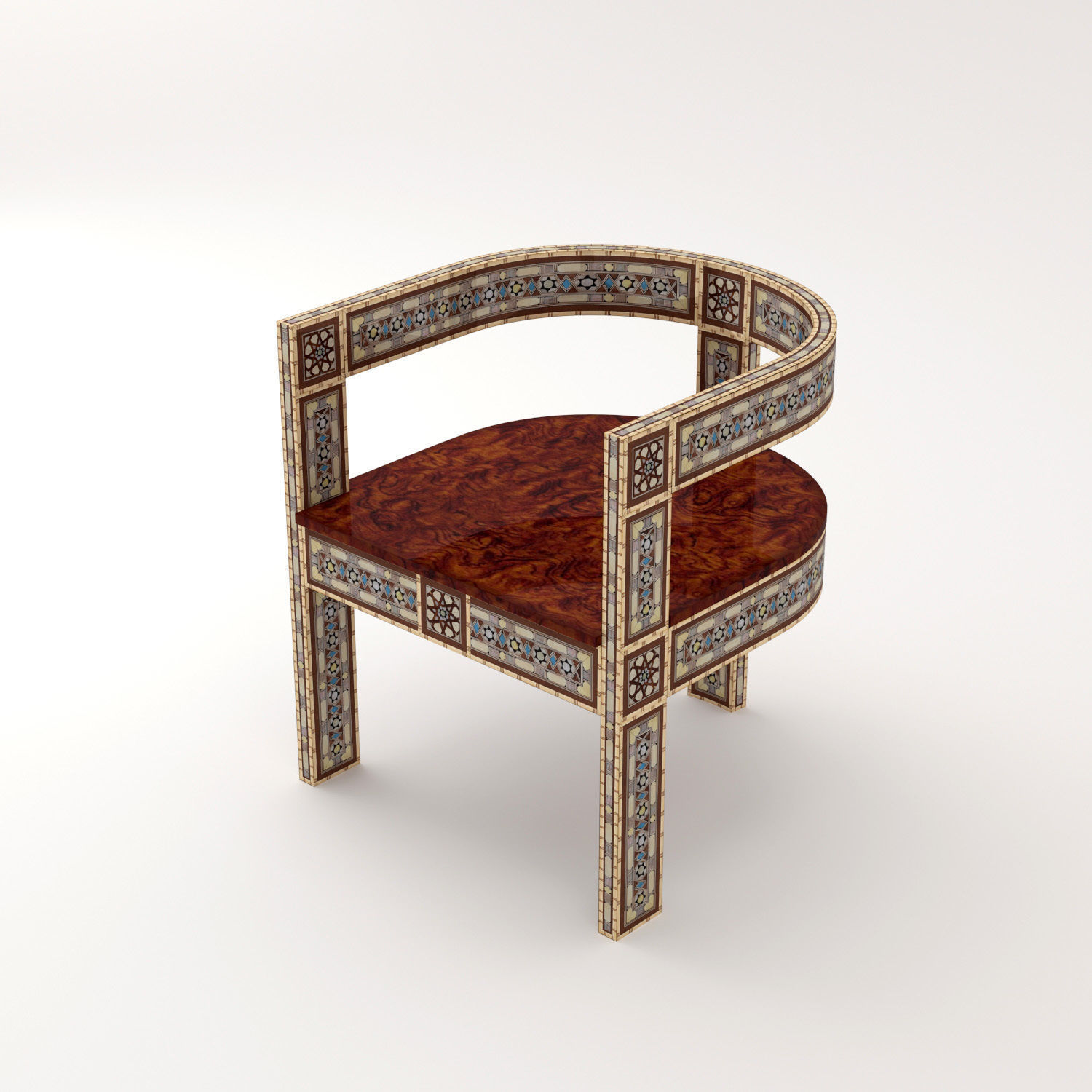 arabic chair 01 3D model CGTrader