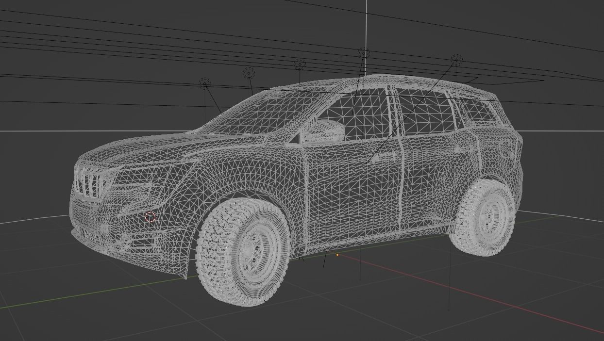 xuv 700 3D model CGTrader