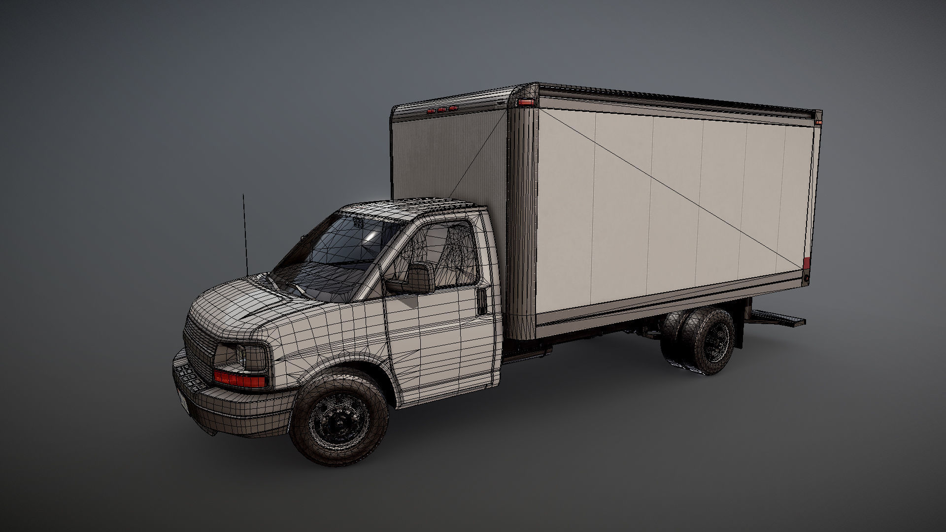 Box Cvan 3D model 2010 Industrial box van VR / AR / low-poly | CGTrader