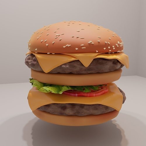 Burger Sandwich 3D model CGTrader