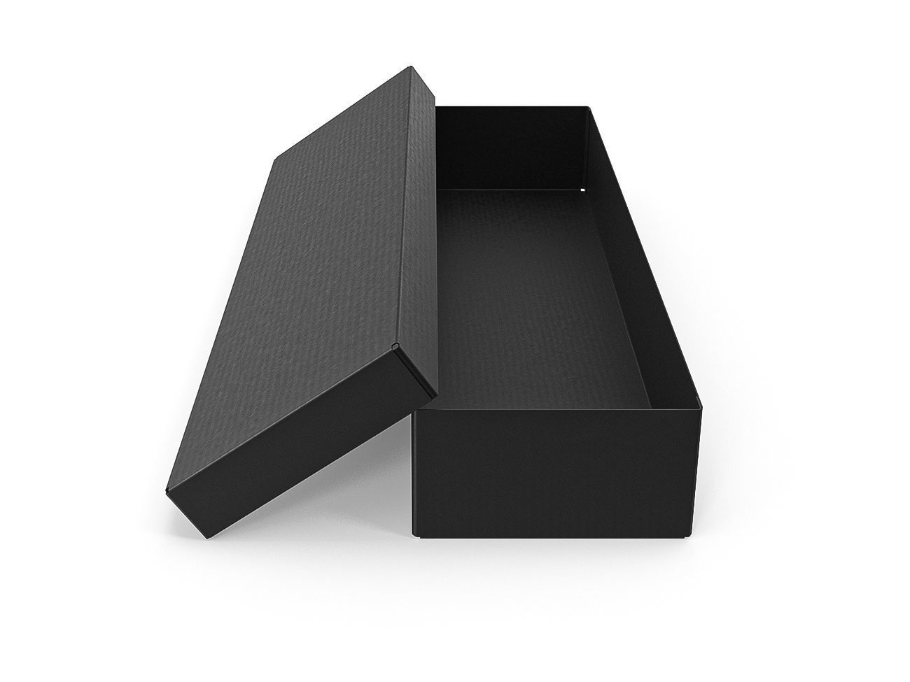 3D model Cardboard box black 08 VR / AR / lowpoly CGTrader