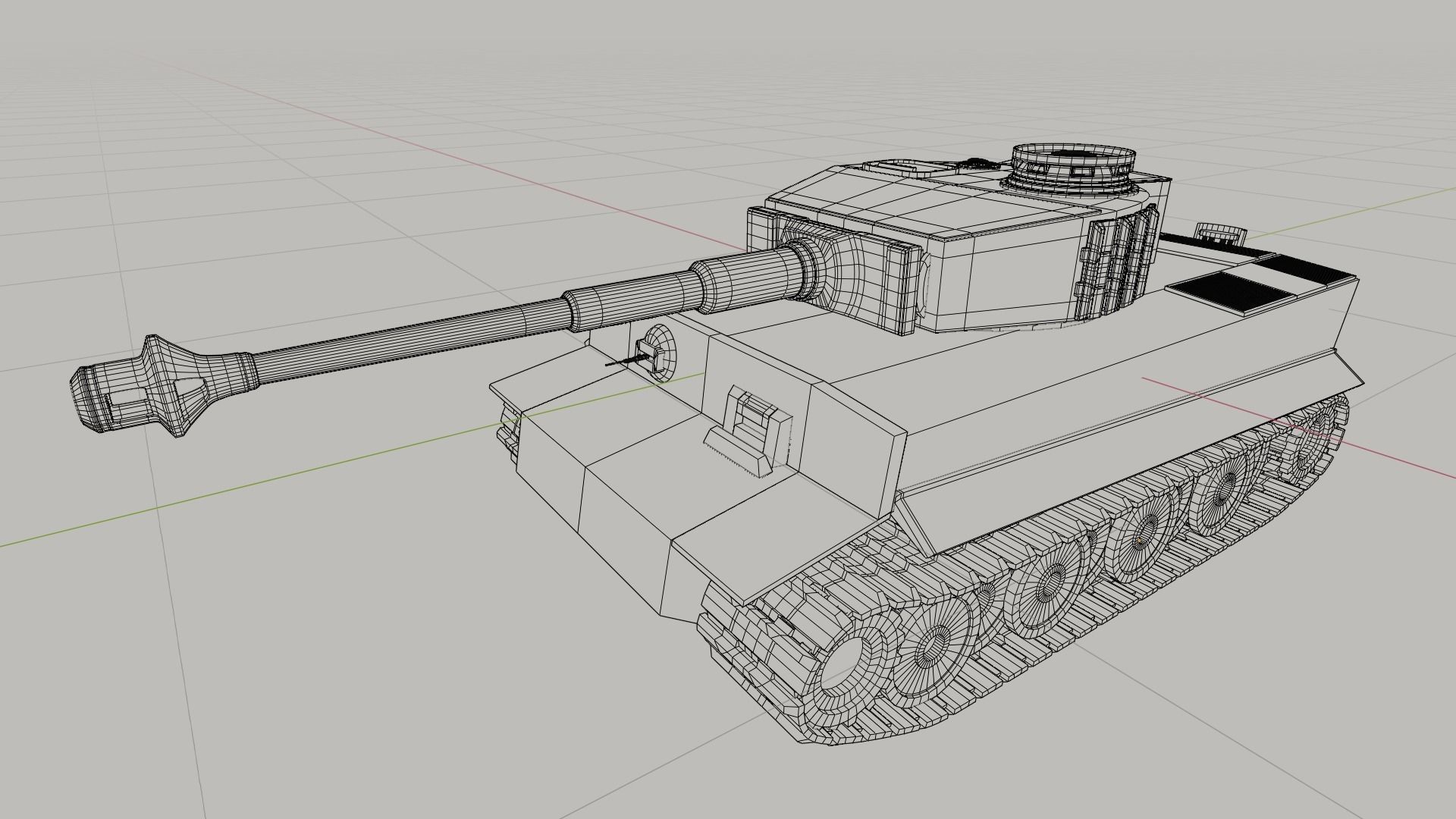 3D model Tiger 1 Tank 3D Model gameready VR / AR / lowpoly CGTrader