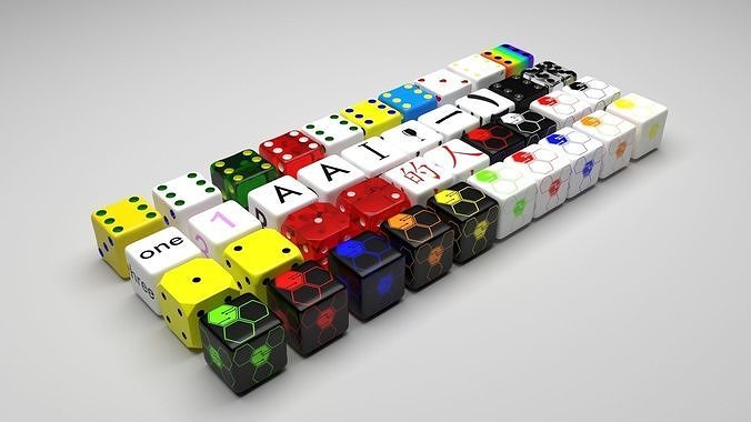 Dices Set 3D model 3D printable | CGTrader