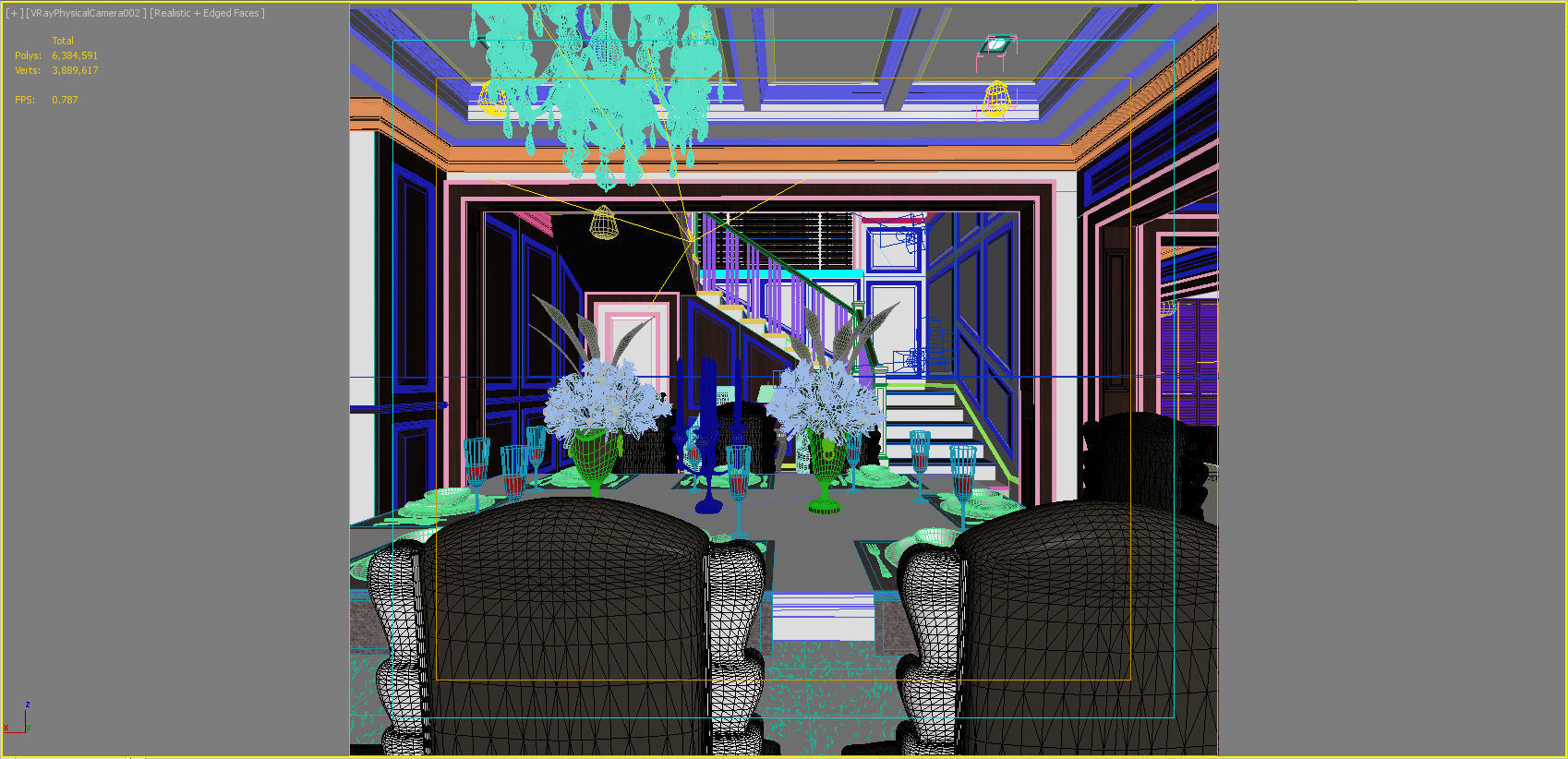 big house decoration 3D model CGTrader