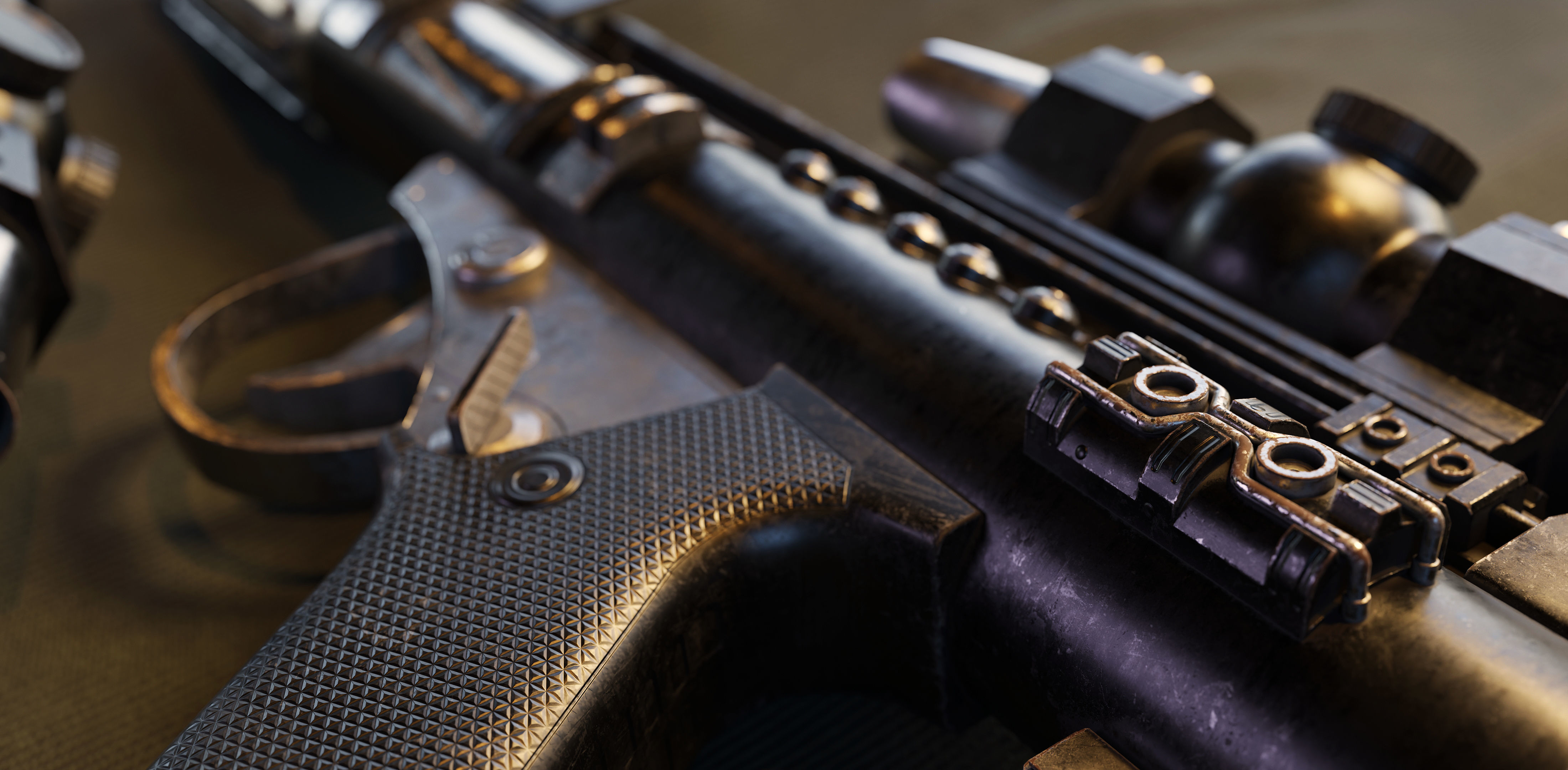 3D model DH-18 Sci-fi laser gun VR / AR / low-poly | CGTrader