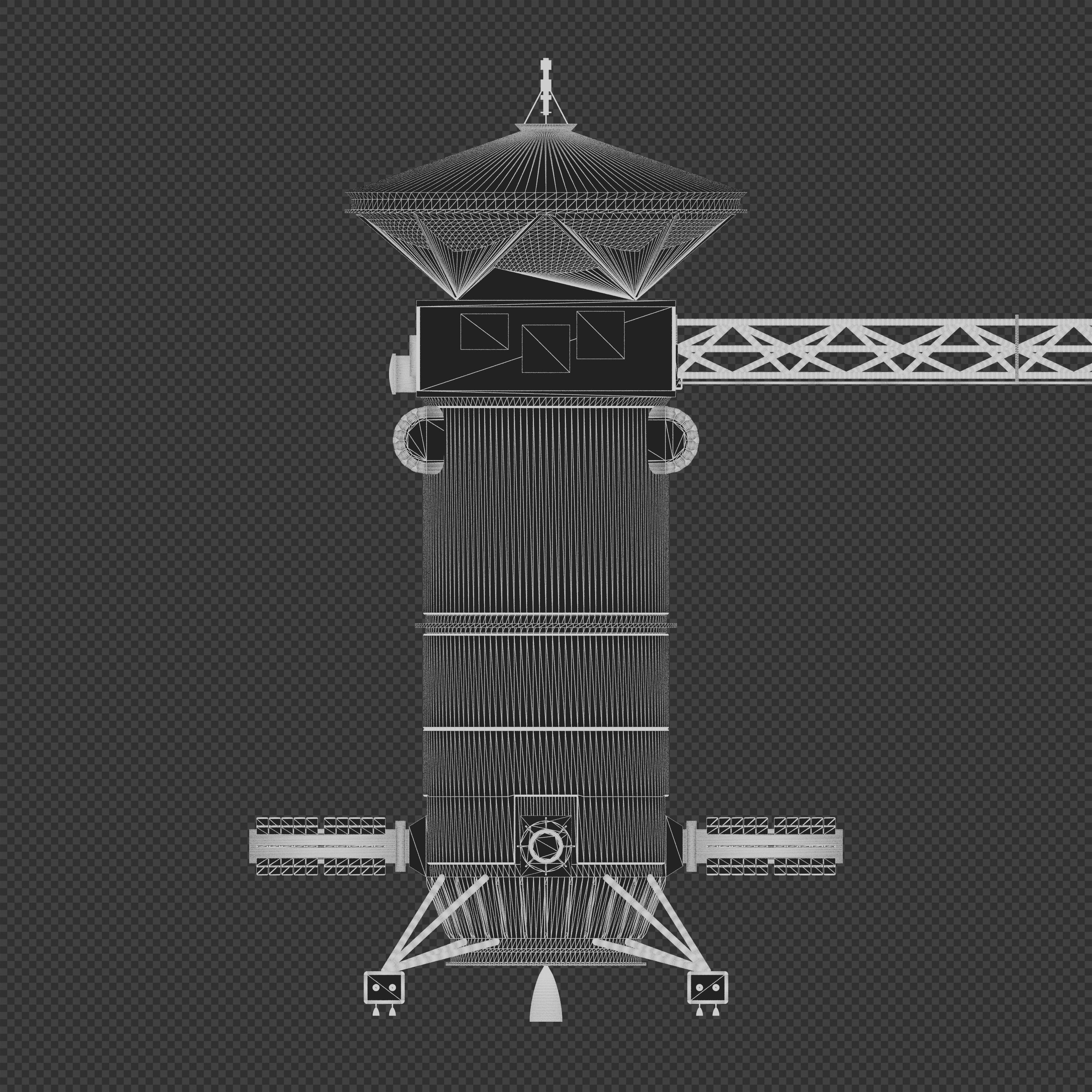 Uranus Orbiter and Probe 3D model CGTrader